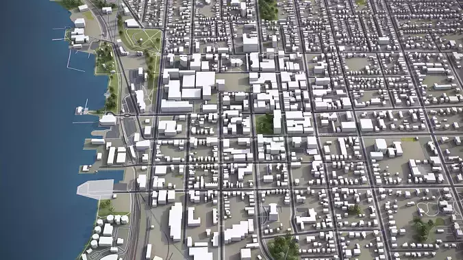 Burlington - Vermont - City 3D Model