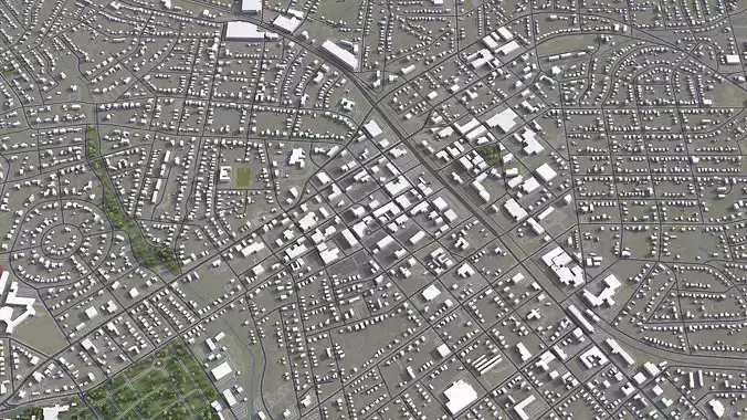 Burlington - North Carolina - City 3D Model