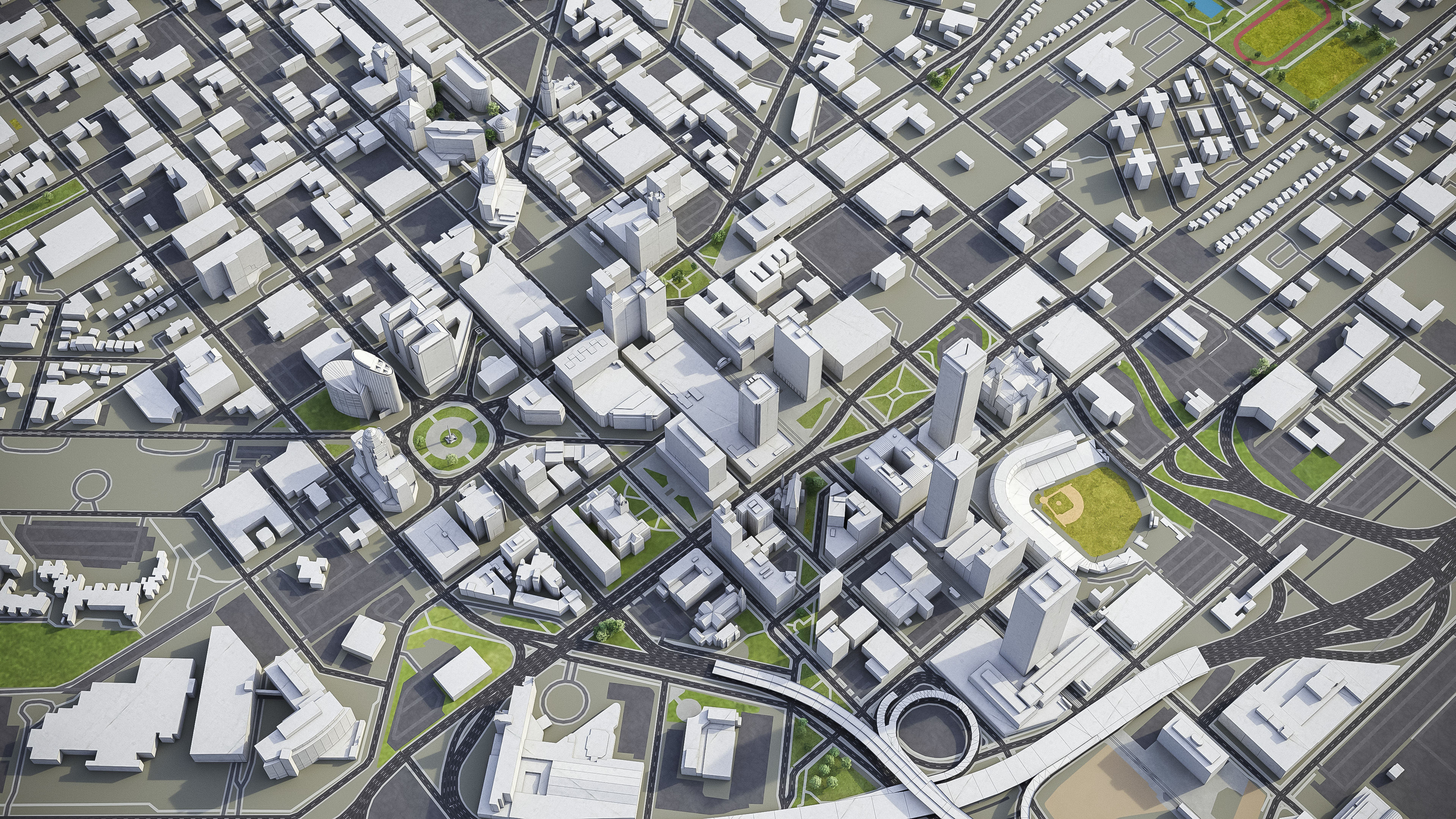 Buffalo - City 3D Model Low-poly 3D model_3