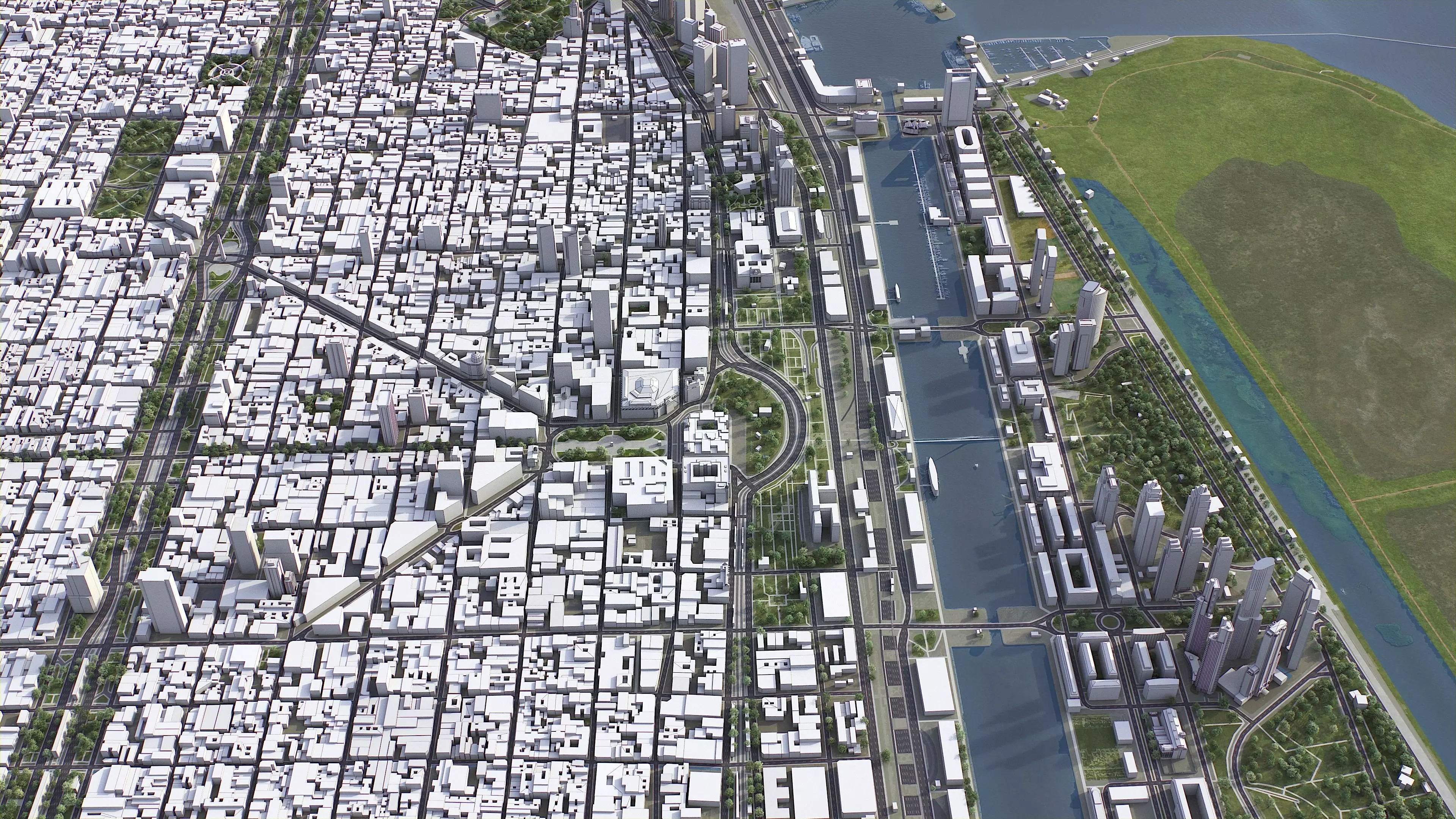 Buenos Aires - City 3D Model Low-poly 3D model