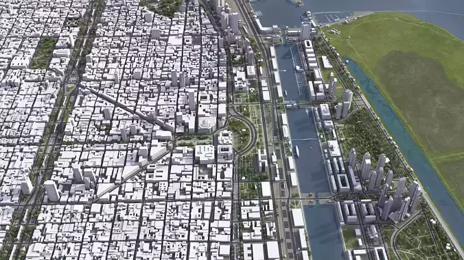 Buenos Aires - City 3D Model