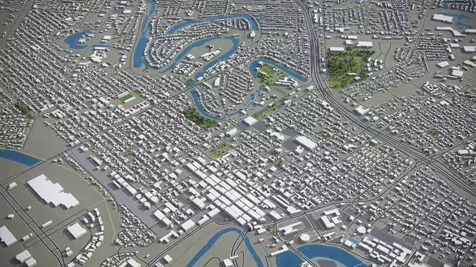 Brownsville - City 3D Model