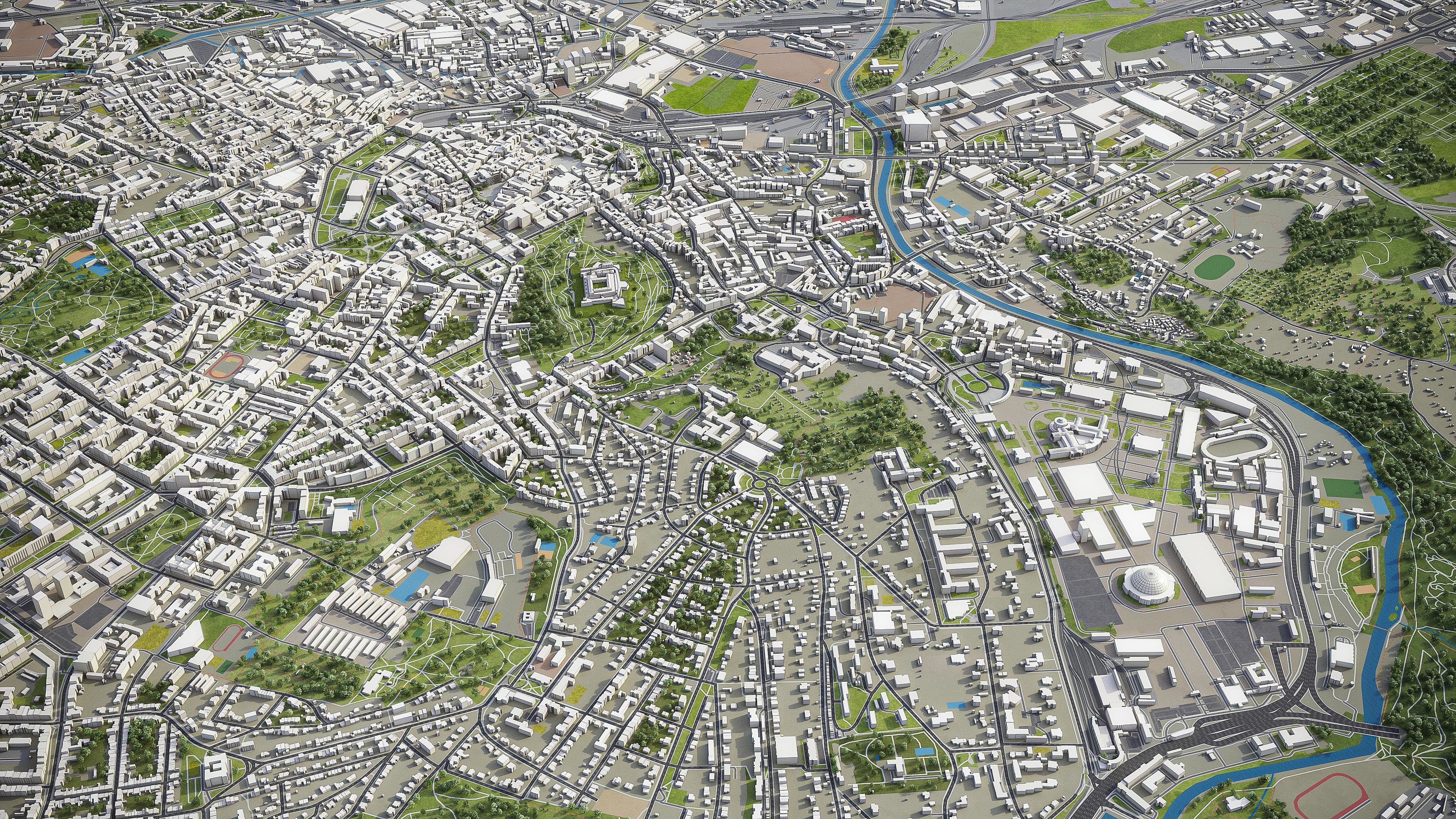 Brno - City 3D Model Low-poly 3D model_15