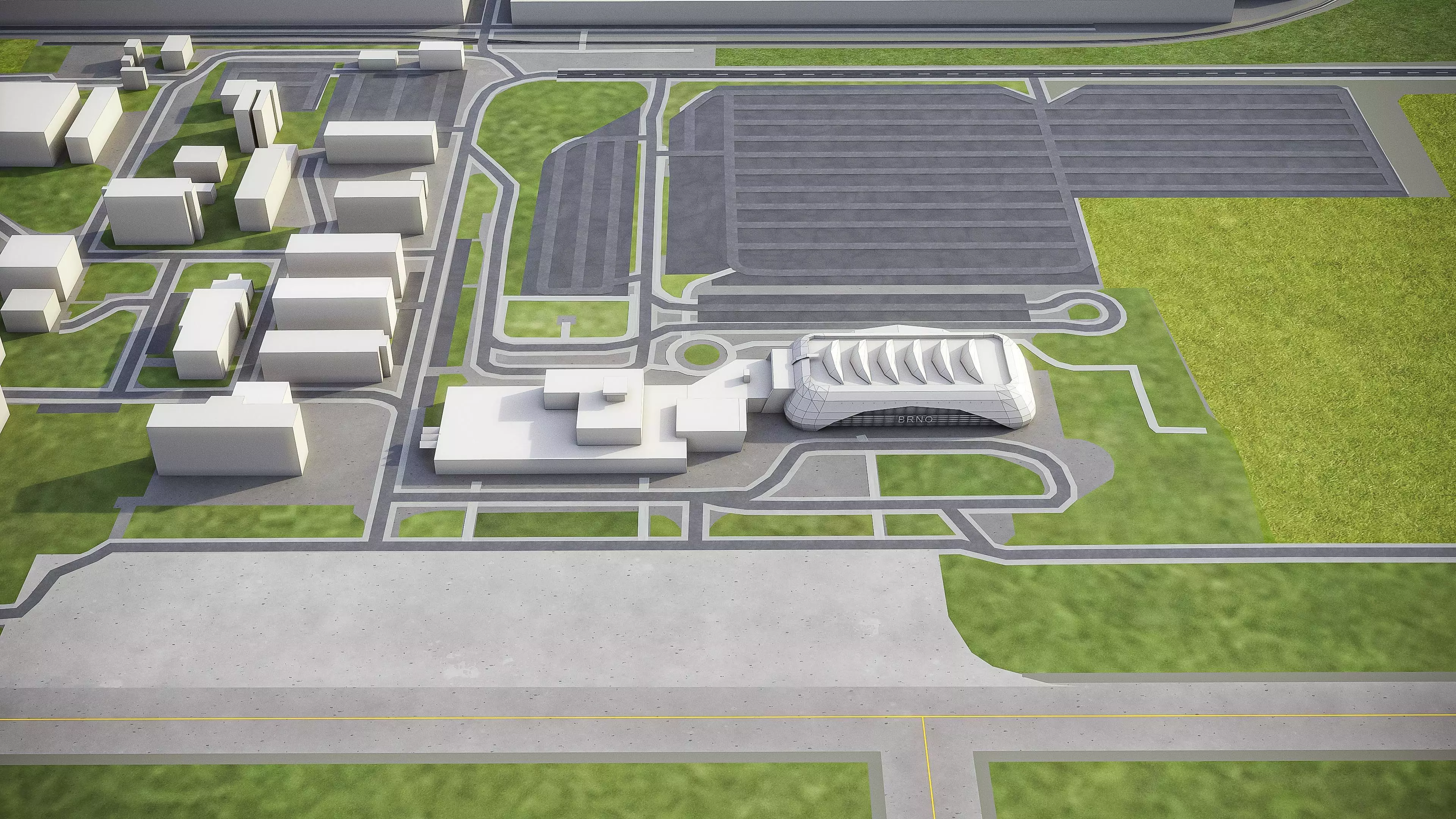 Brno - City 3D Model Low-poly 3D model_0