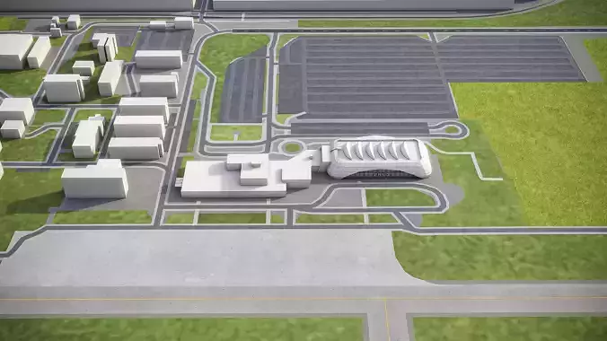 Brno - City 3D Model Low-poly 3D model