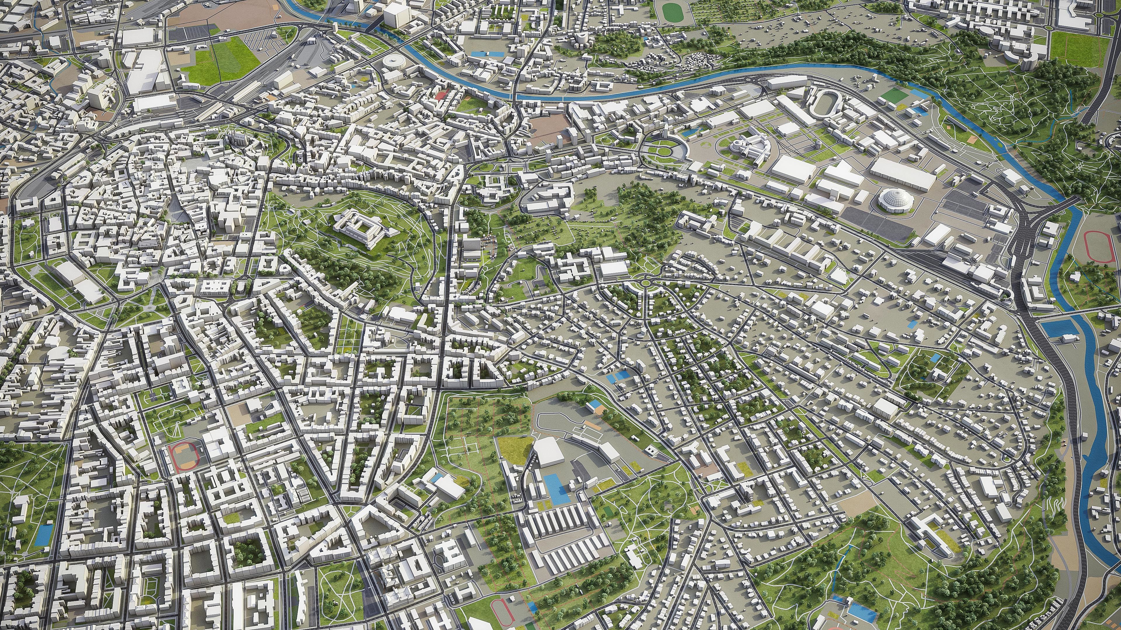 Brno - City 3D Model Low-poly 3D model_16