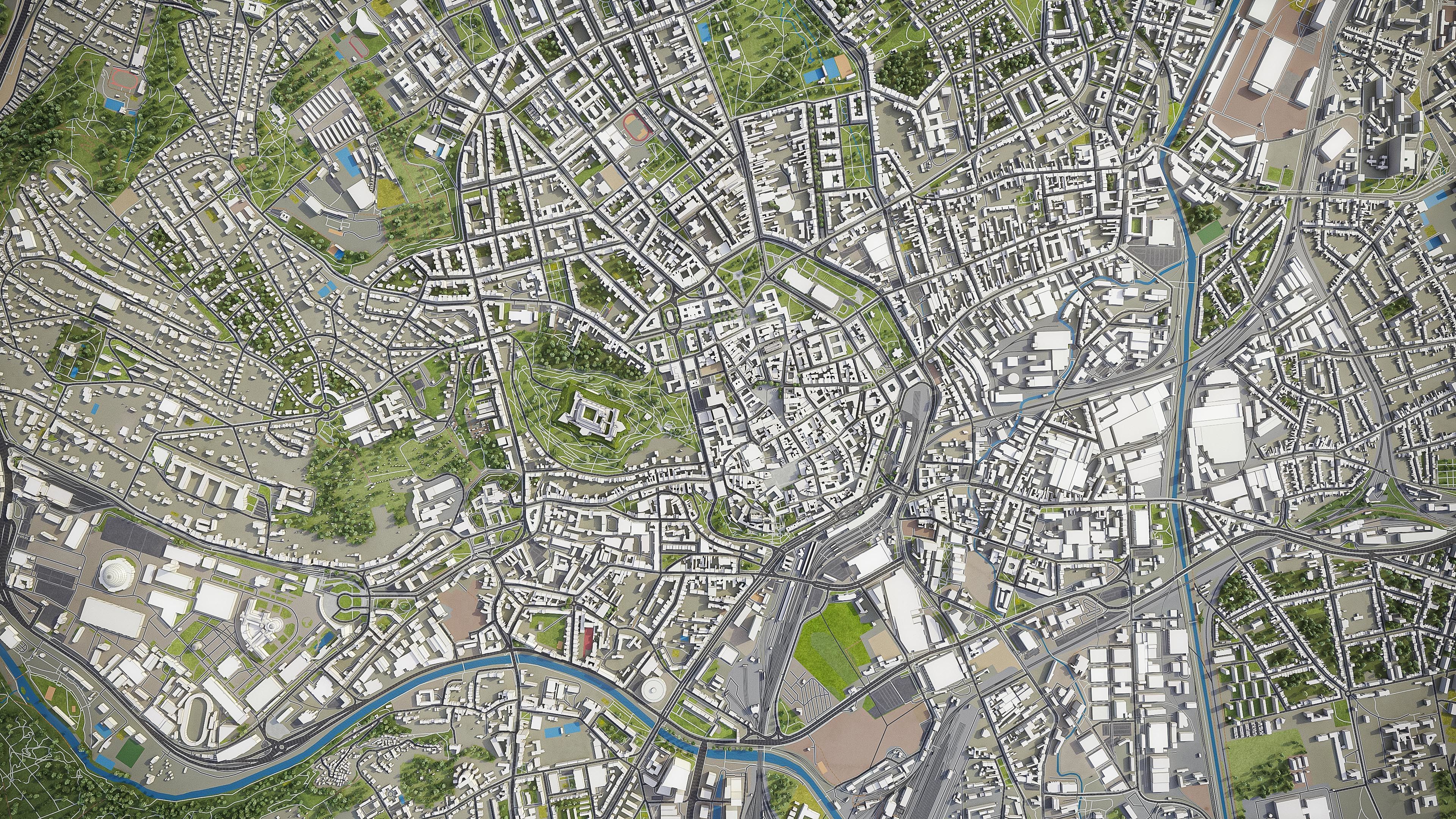 Brno - City 3D Model Low-poly 3D model_20