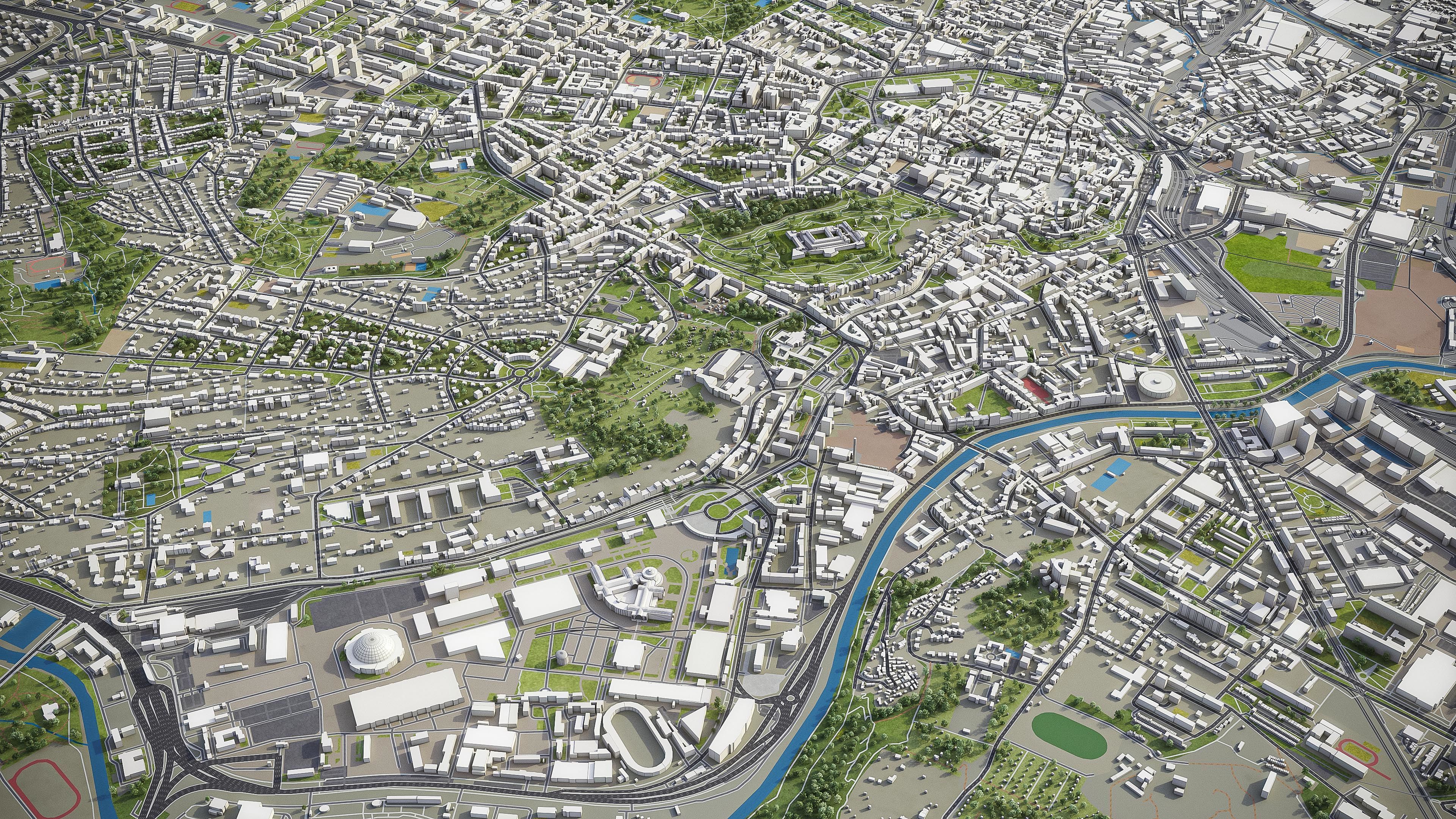 Brno - City 3D Model Low-poly 3D model_14