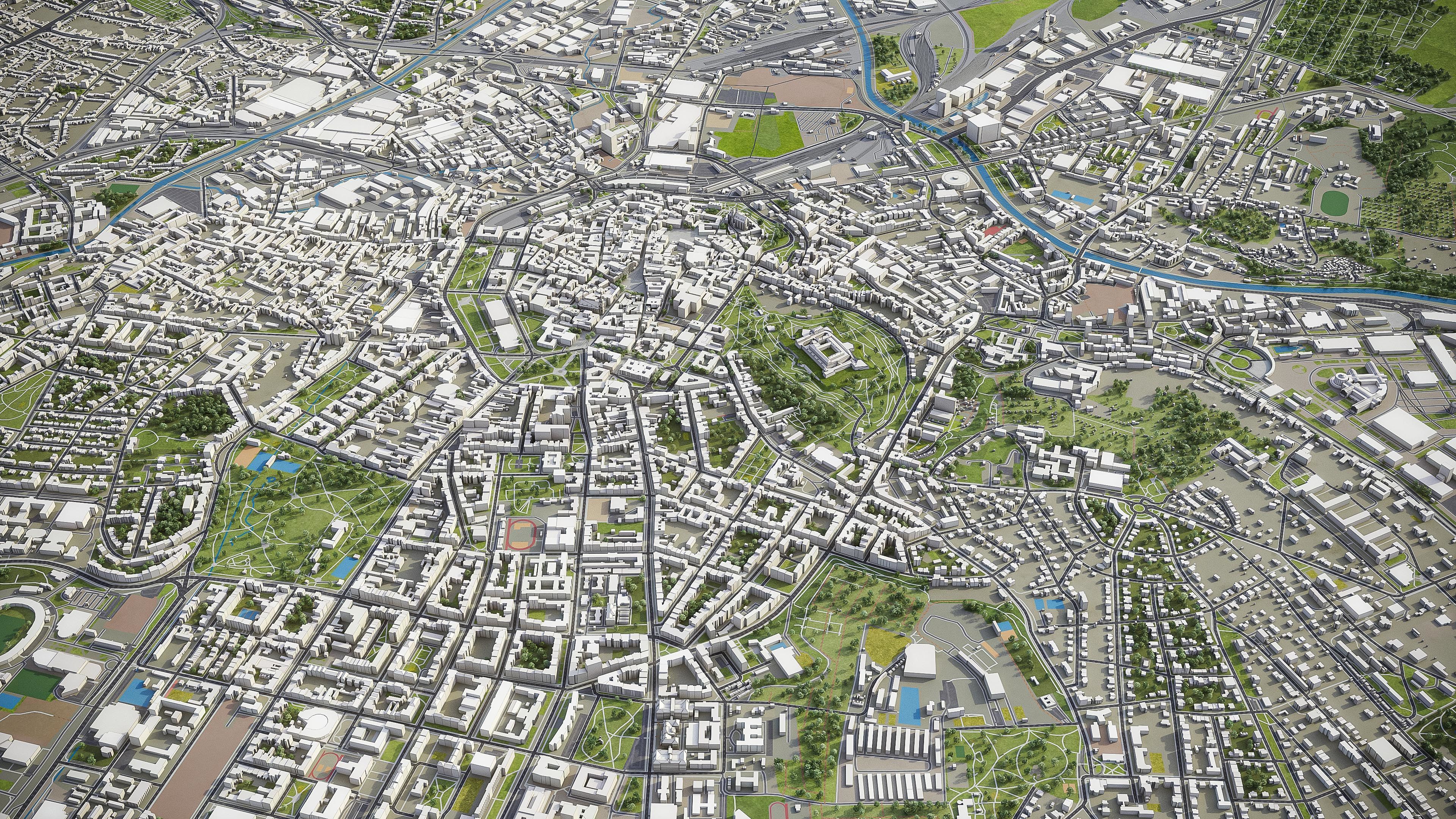 Brno - City 3D Model Low-poly 3D model_25