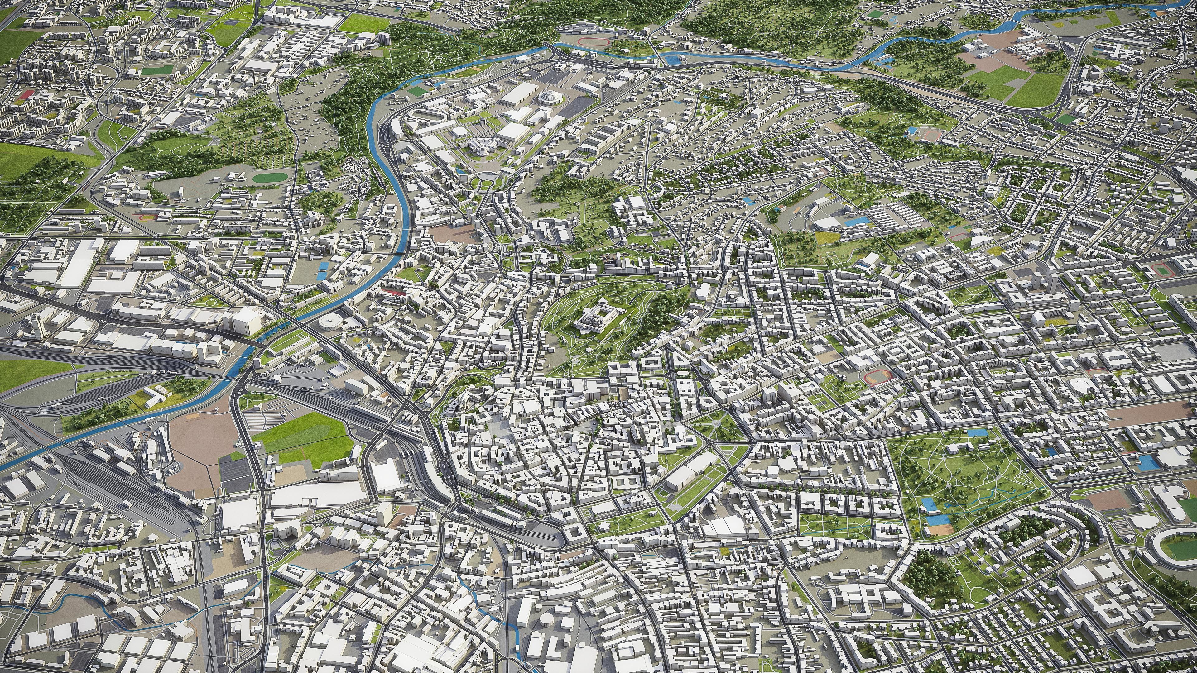 Brno - City 3D Model Low-poly 3D model_18