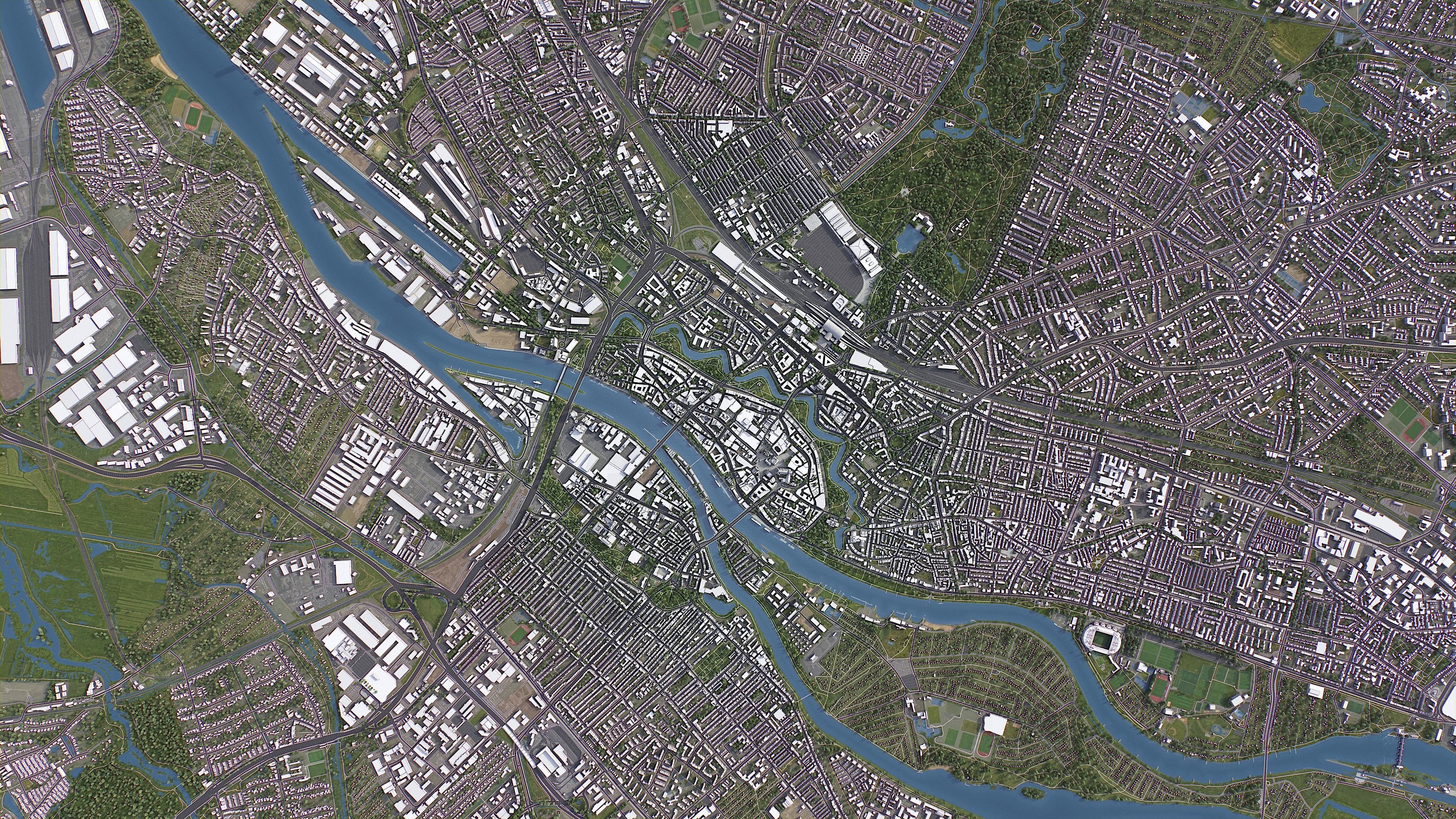 Bremen - City 3D Model Low-poly 3D model_14