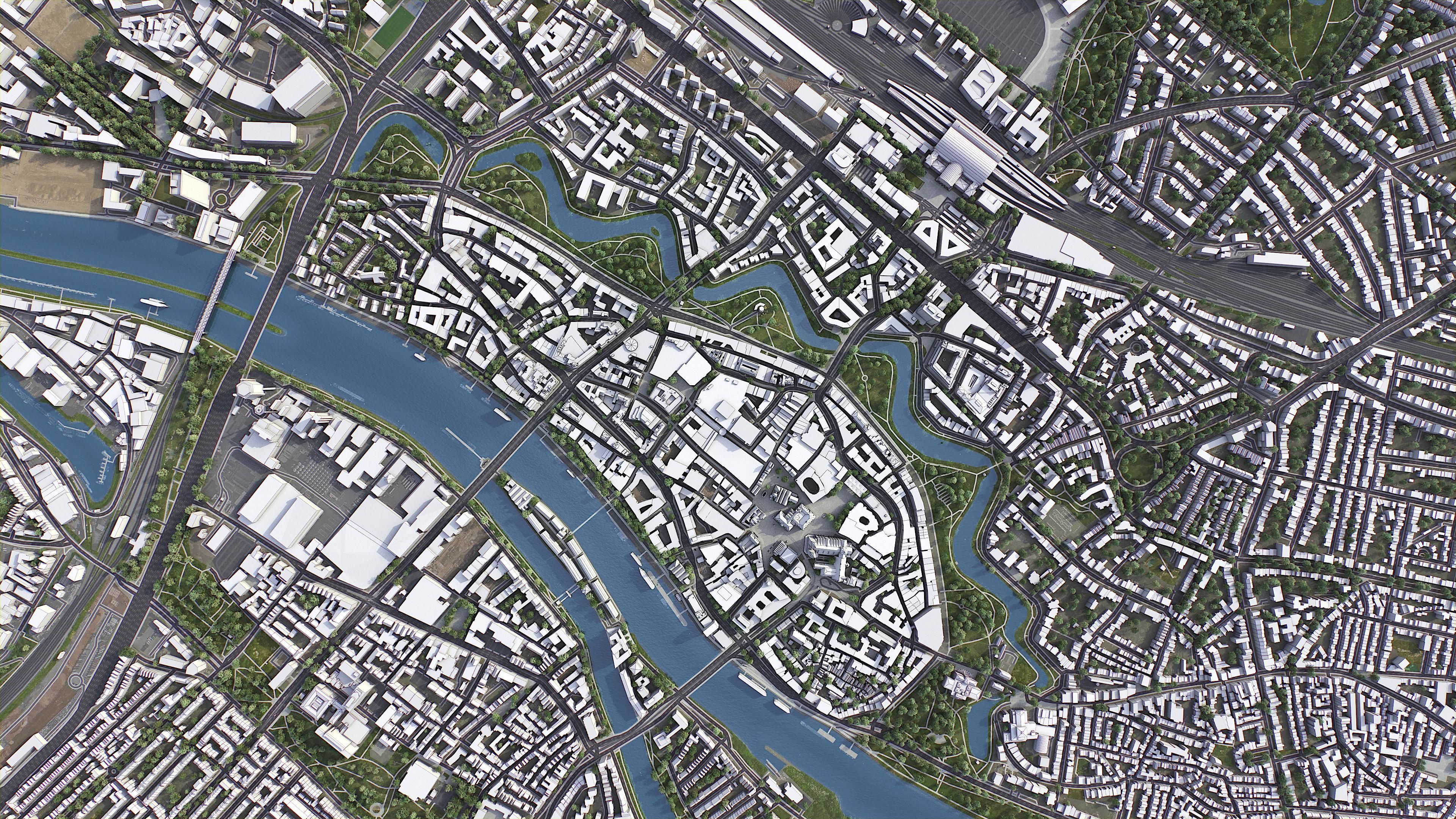 Bremen - City 3D Model Low-poly 3D model_6