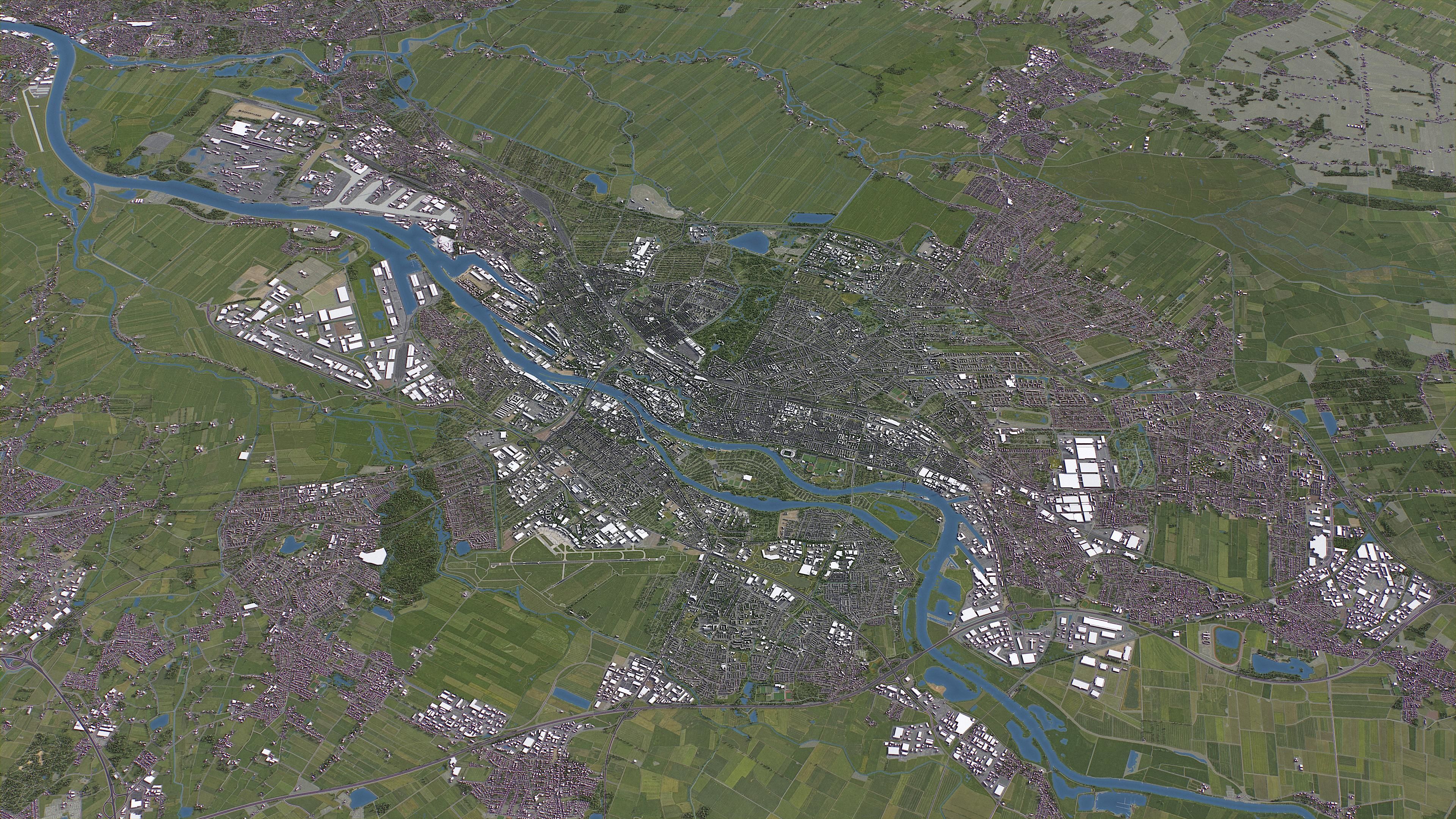 Bremen - City 3D Model Low-poly 3D model_17