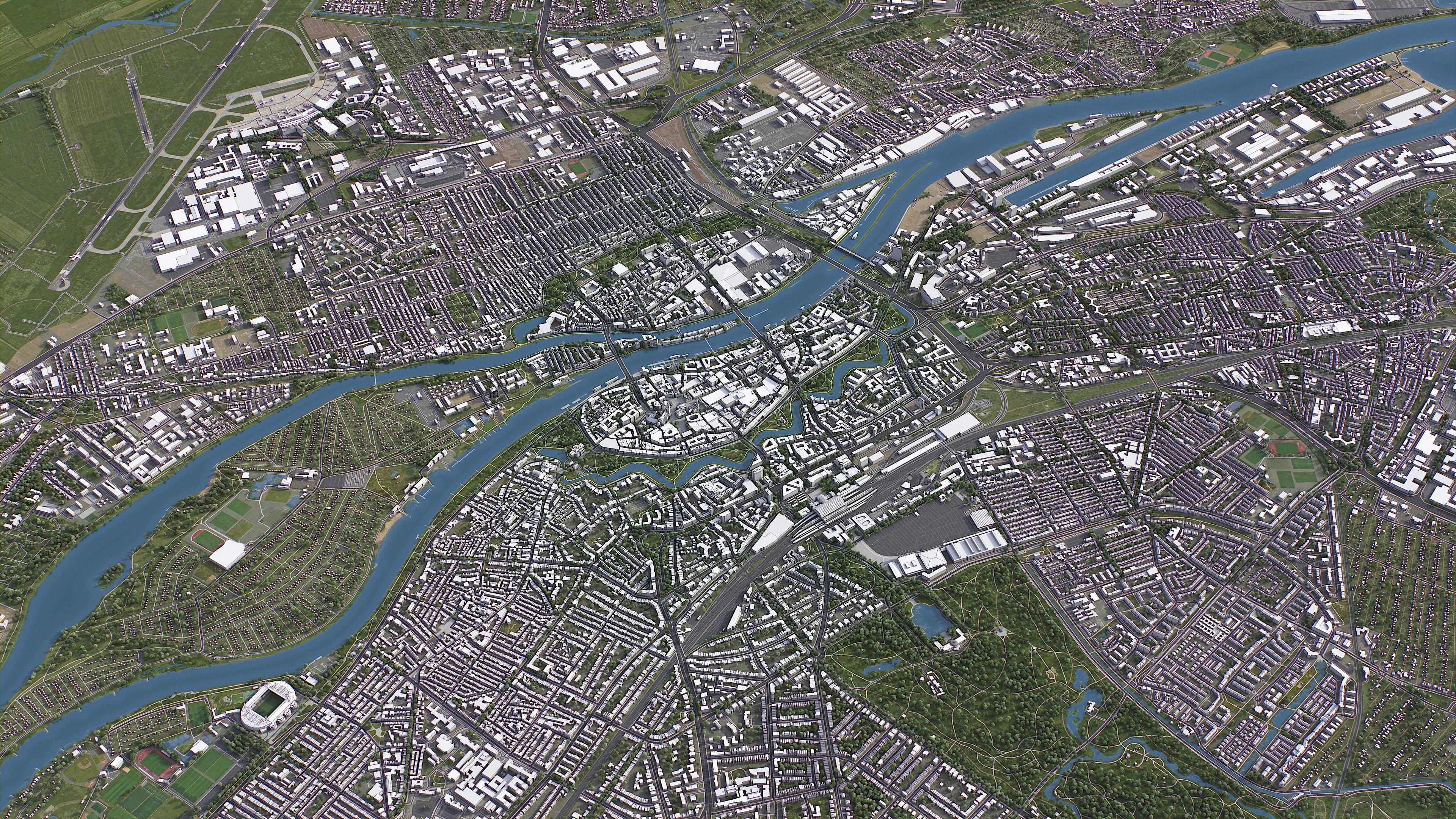 Bremen - City 3D Model Low-poly 3D model_12