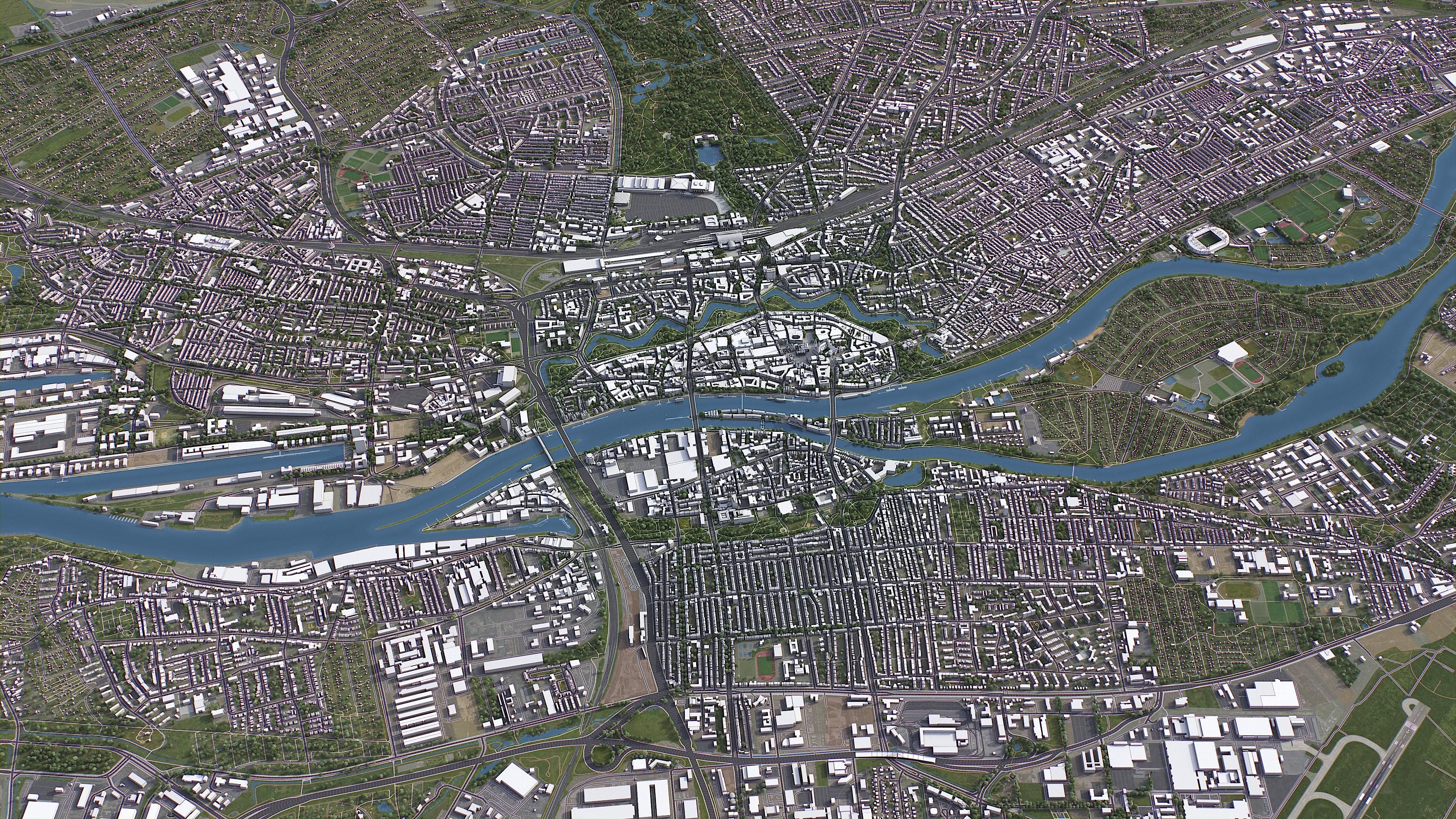 Bremen - City 3D Model Low-poly 3D model_9