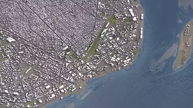 Brazzaville - City 3D Model