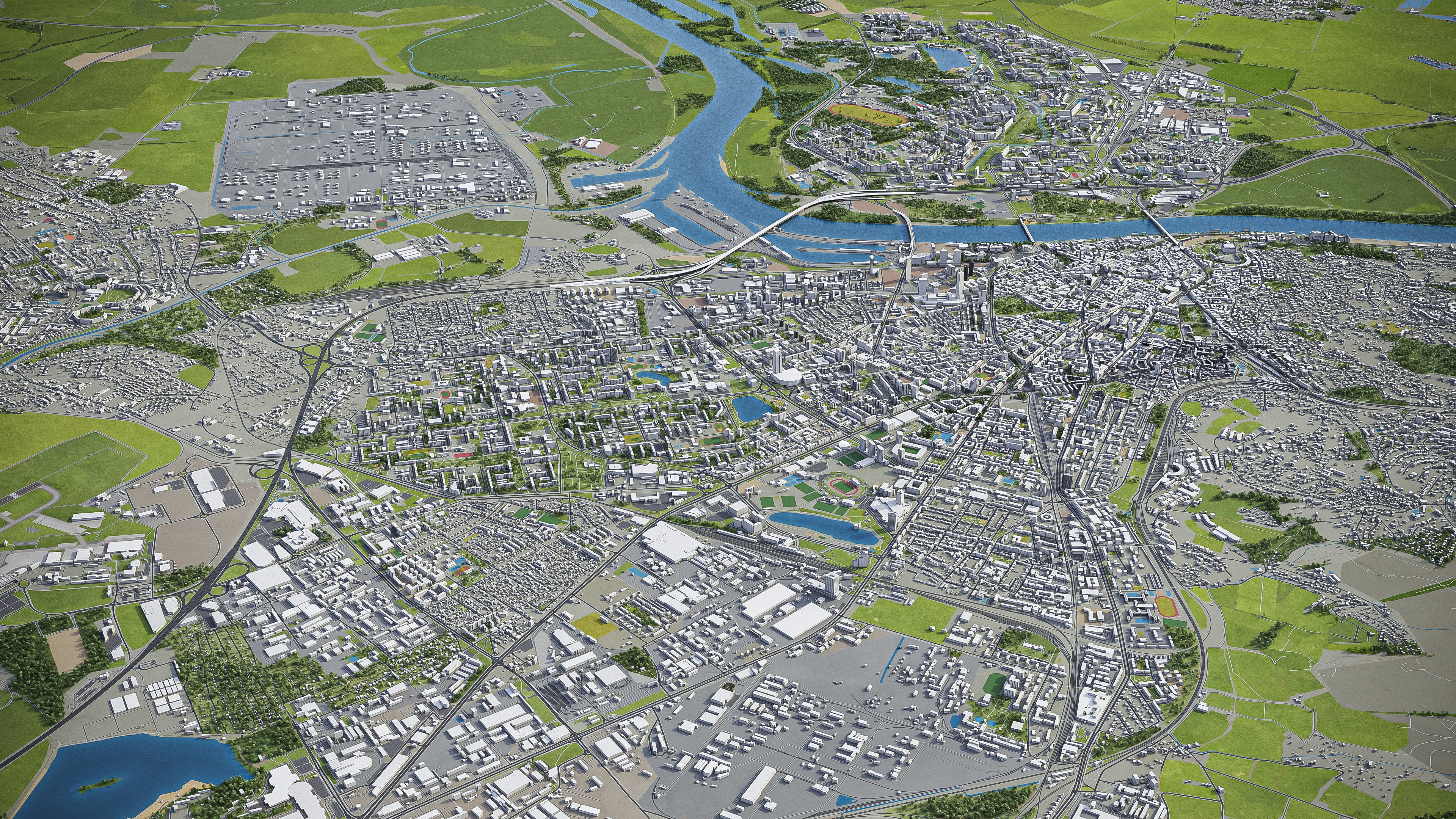 Bratislava - City 3D Model Low-poly 3D model_25