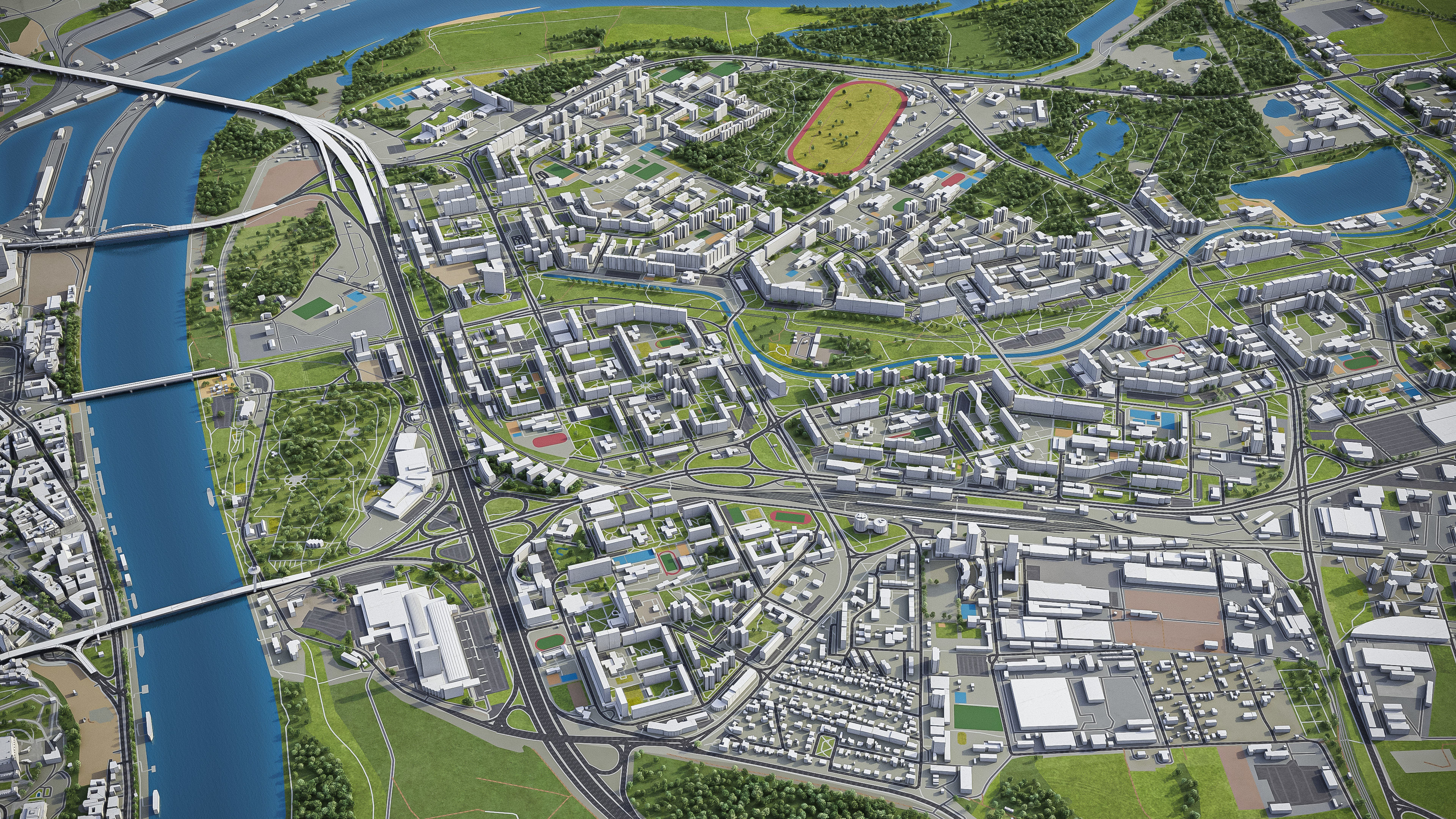 Bratislava - City 3D Model Low-poly 3D model_20