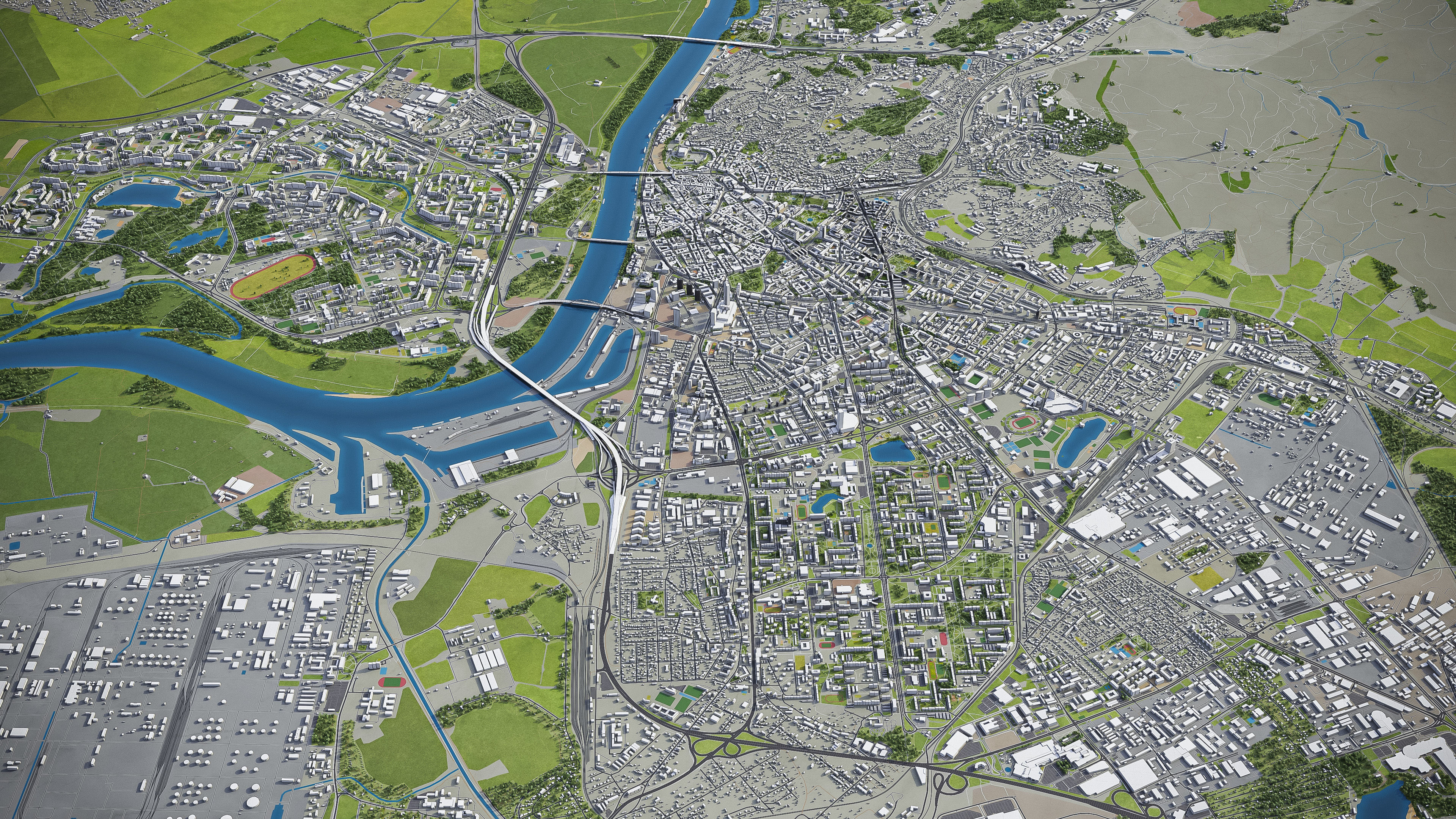 Bratislava - City 3D Model Low-poly 3D model_24