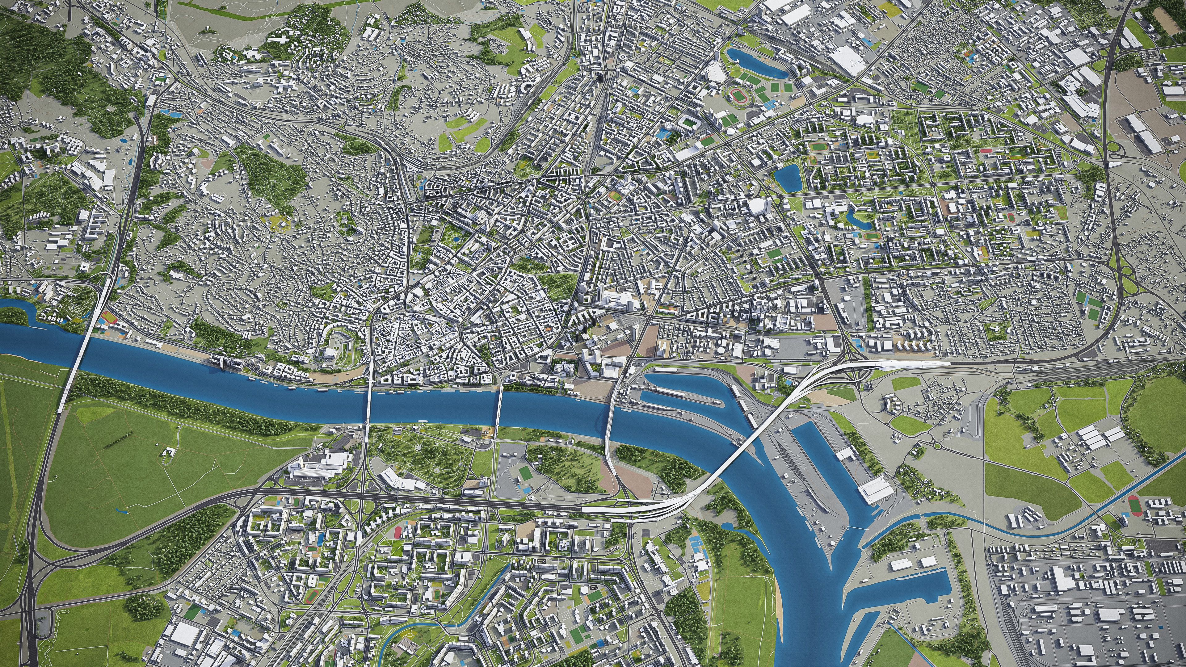 Bratislava - City 3D Model Low-poly 3D model_18