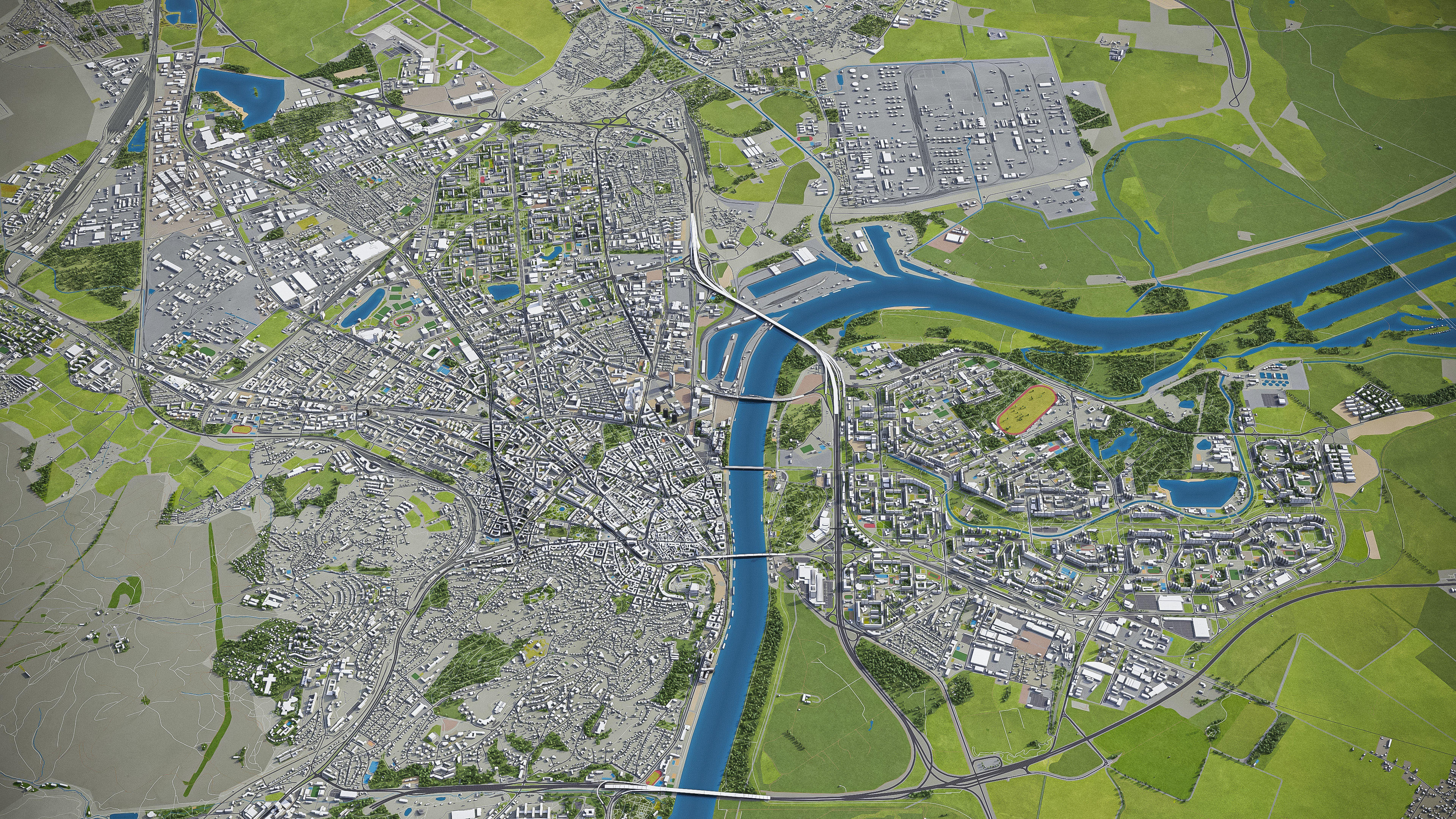 Bratislava - City 3D Model Low-poly 3D model_26