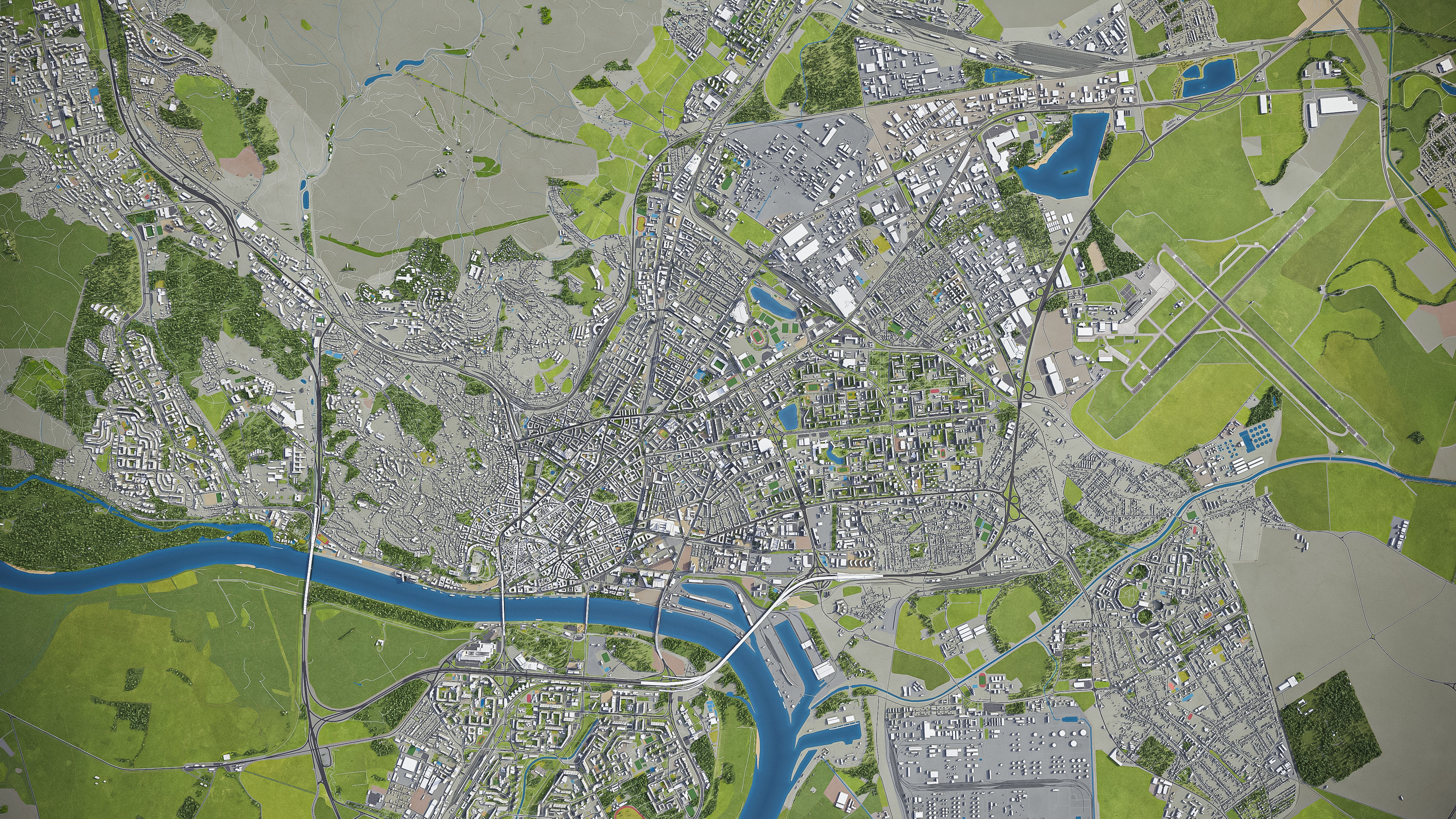 Bratislava - City 3D Model Low-poly 3D model_16