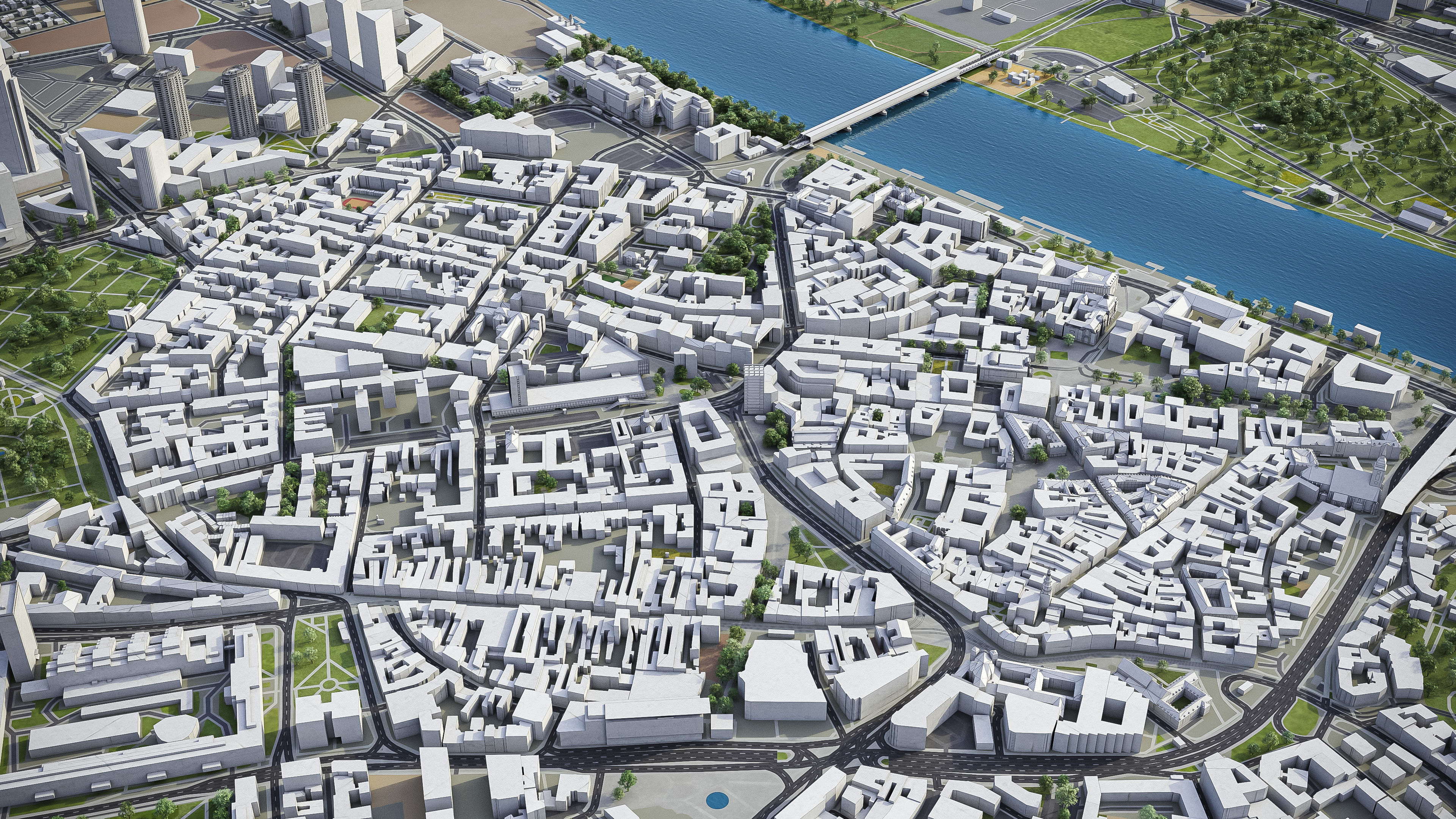 Bratislava - City 3D Model Low-poly 3D model_11