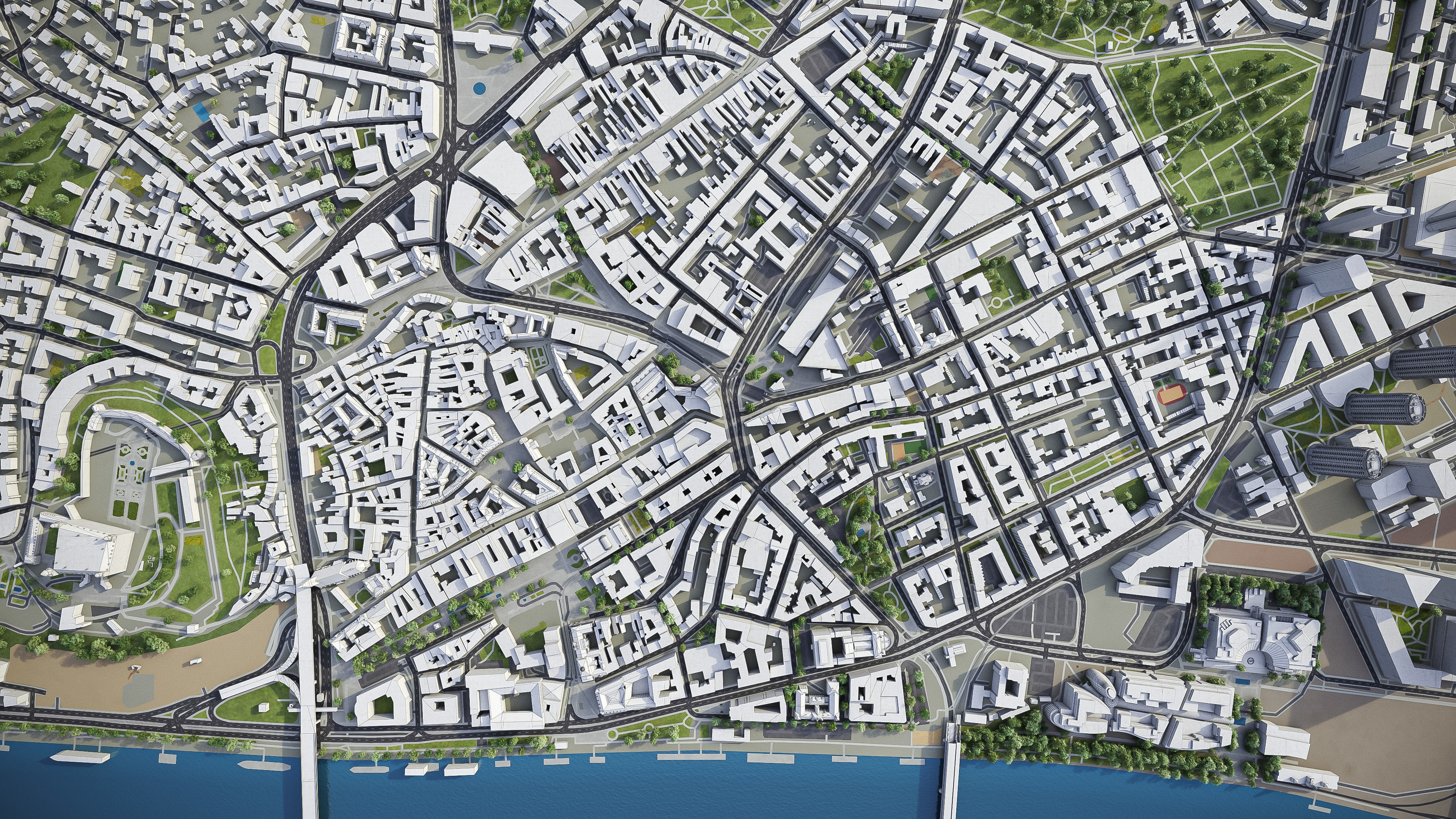 Bratislava - City 3D Model Low-poly 3D model_7