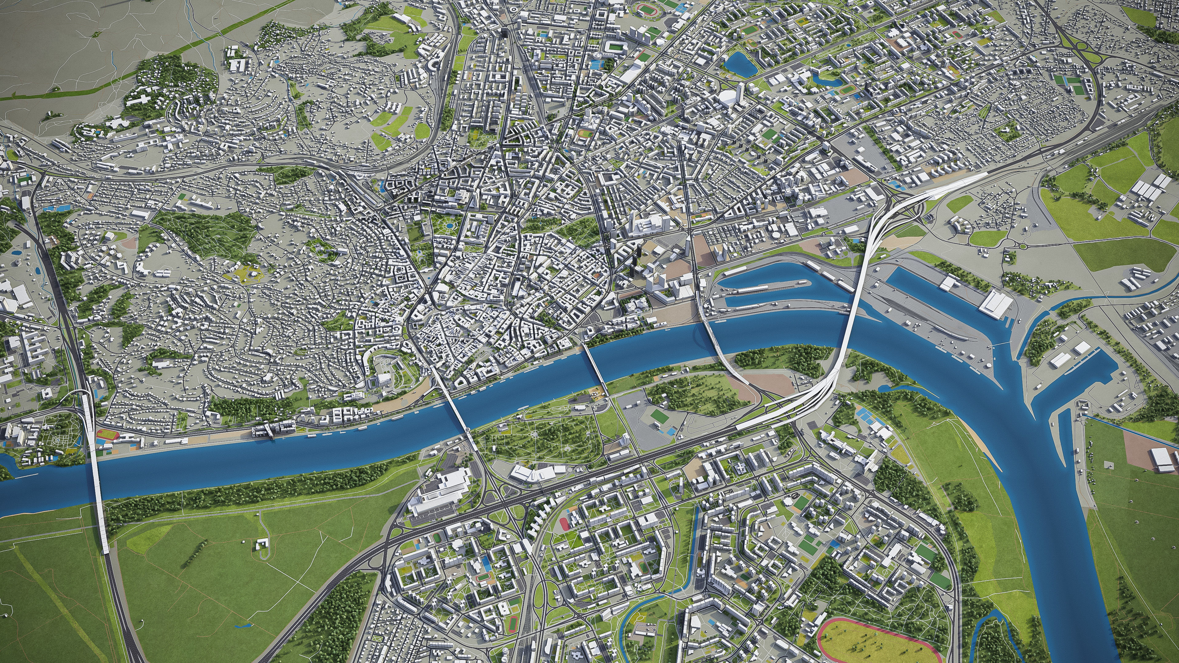 Bratislava - City 3D Model Low-poly 3D model_19