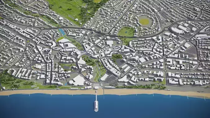 Bournemouth - City 3D Model