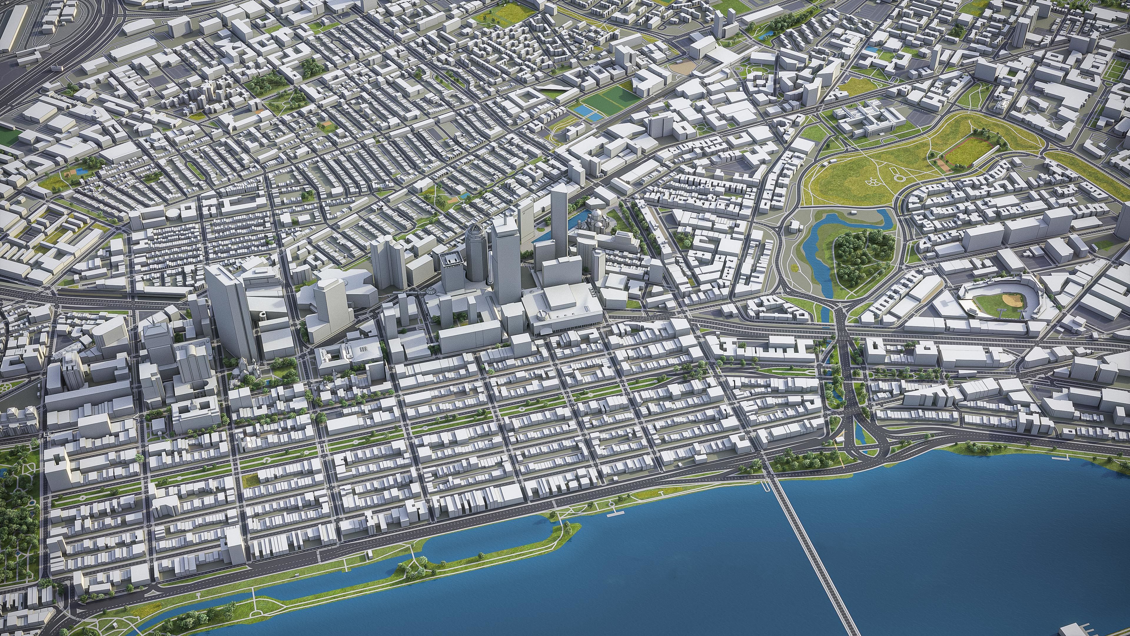 Boston - City 3D Model Low-poly 3D model_15