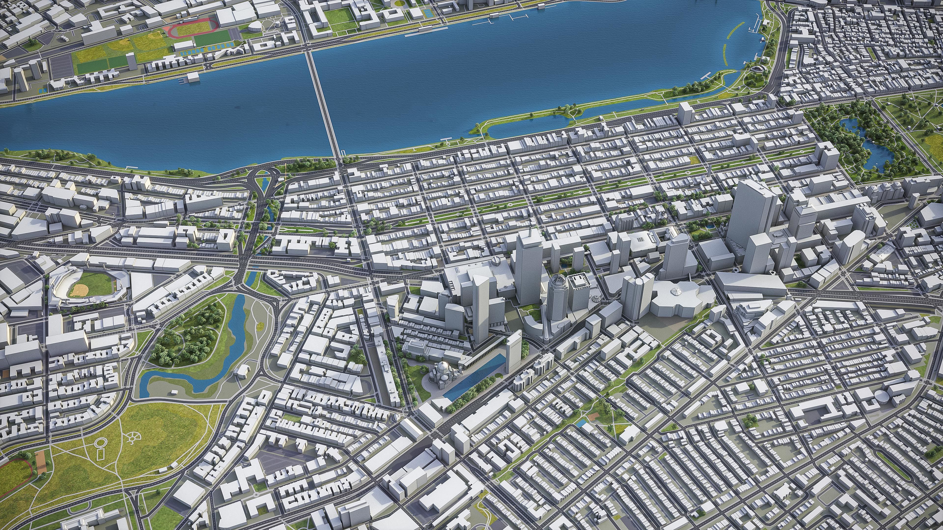 Boston - City 3D Model Low-poly 3D model_14