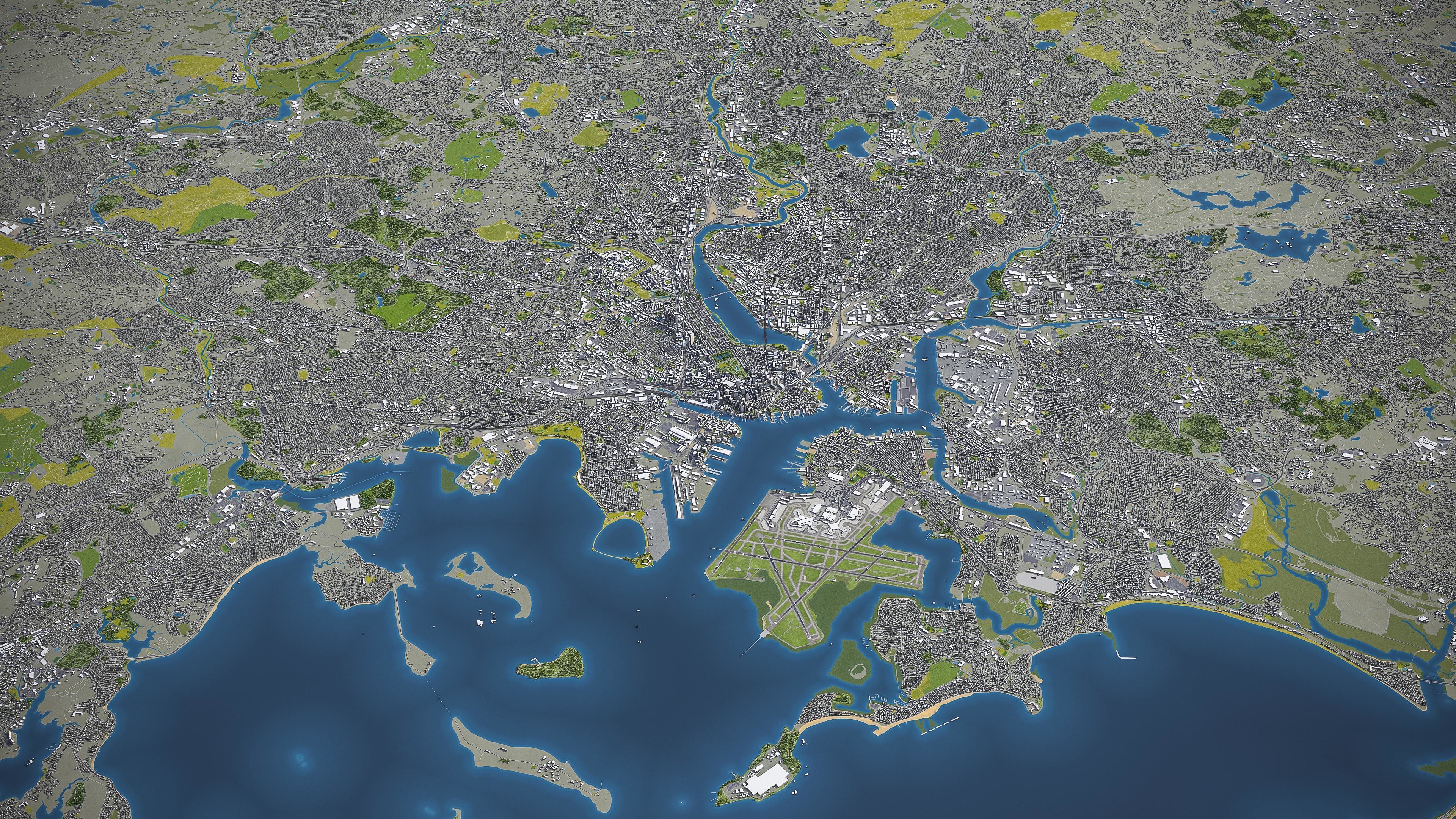 Boston - City 3D Model Low-poly 3D model_24
