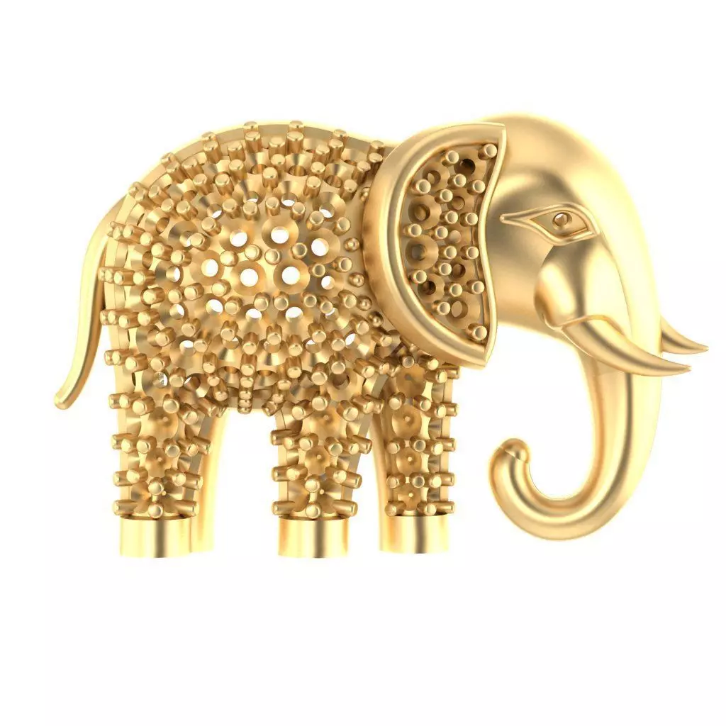 ELEPHANT PENDANT 3D print model_0