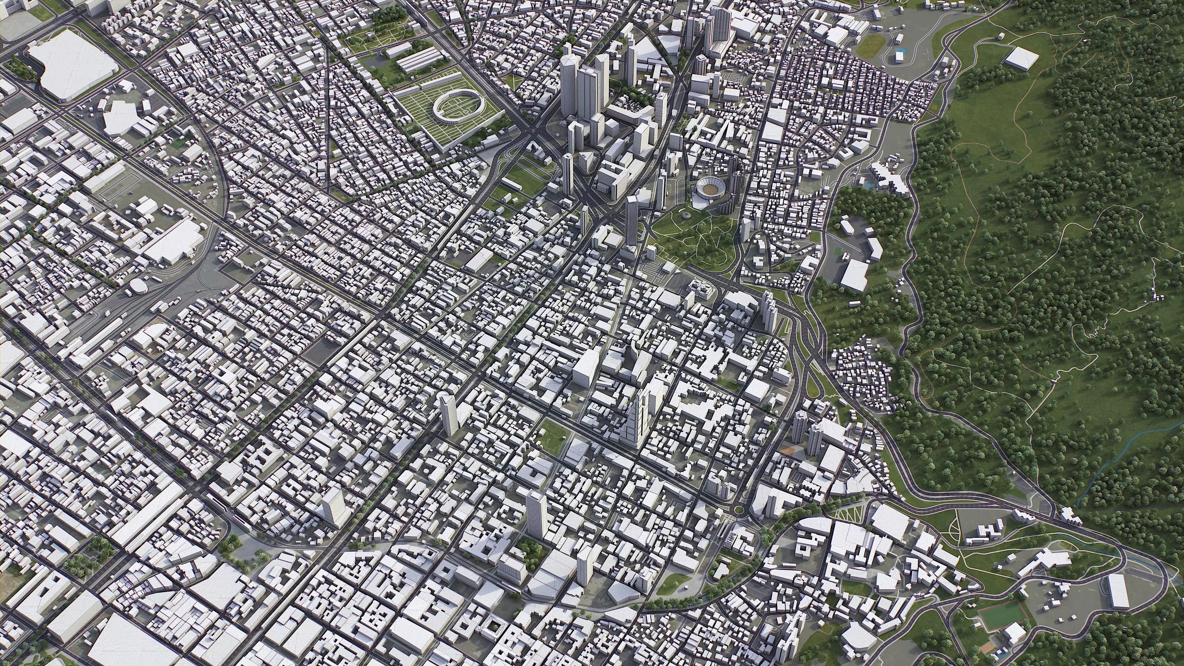 Bogota - City 3D Model Low-poly 3D model_0