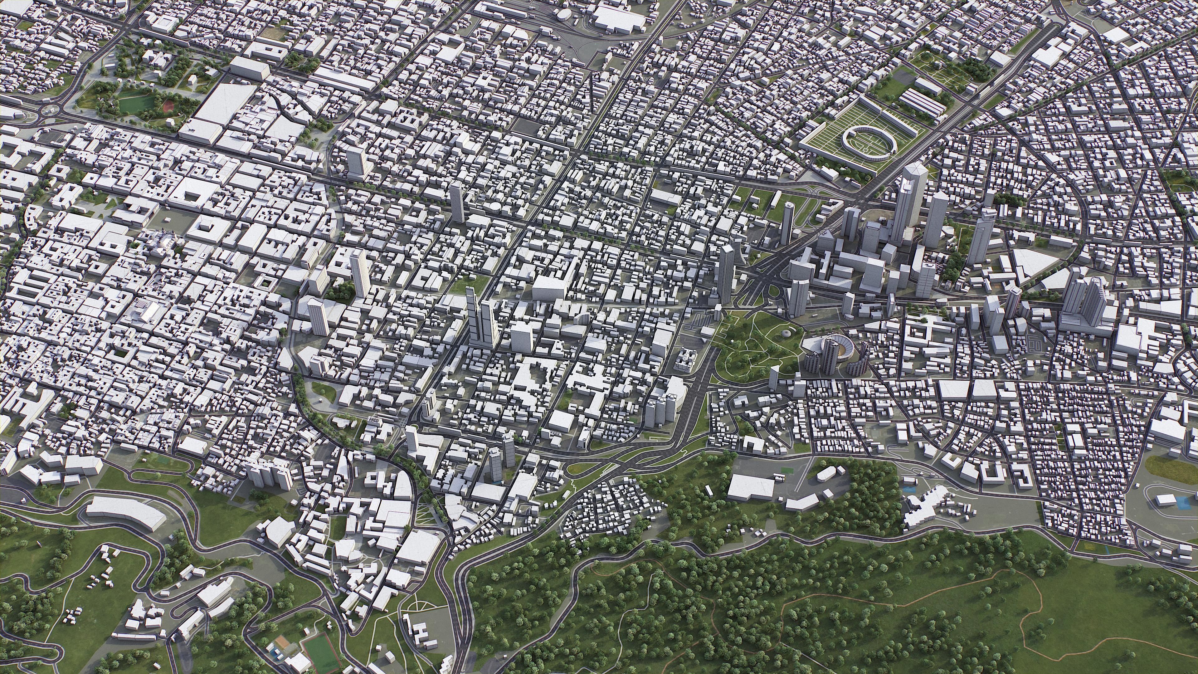 Bogota - City 3D Model Low-poly 3D model_1