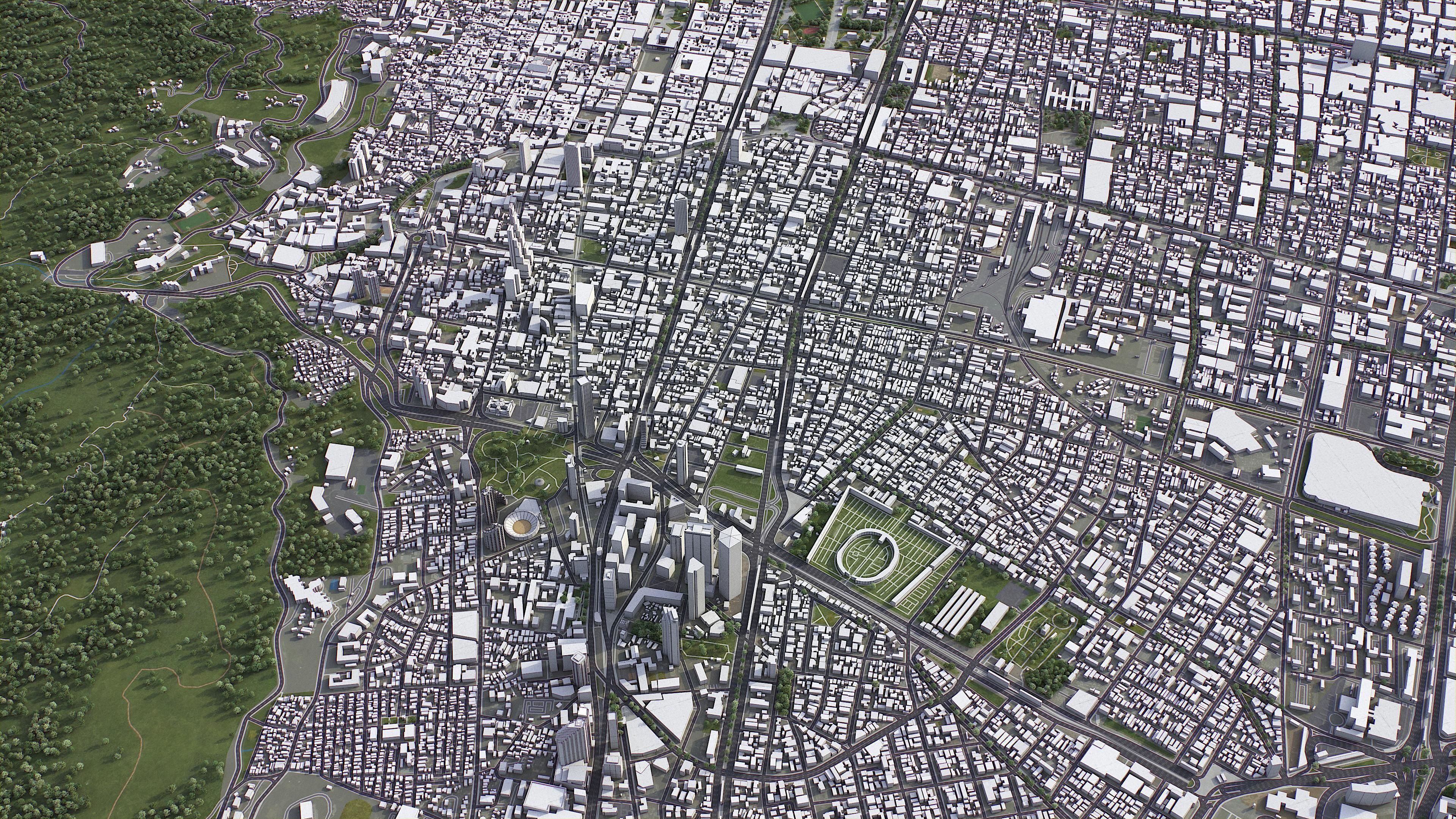 Bogota - City 3D Model Low-poly 3D model_2