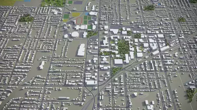 Bloomington - City 3D Model