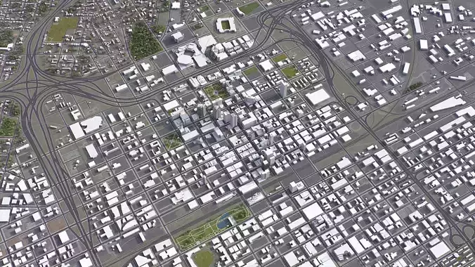 Birmingham - Alabama - USA - City 3D Model