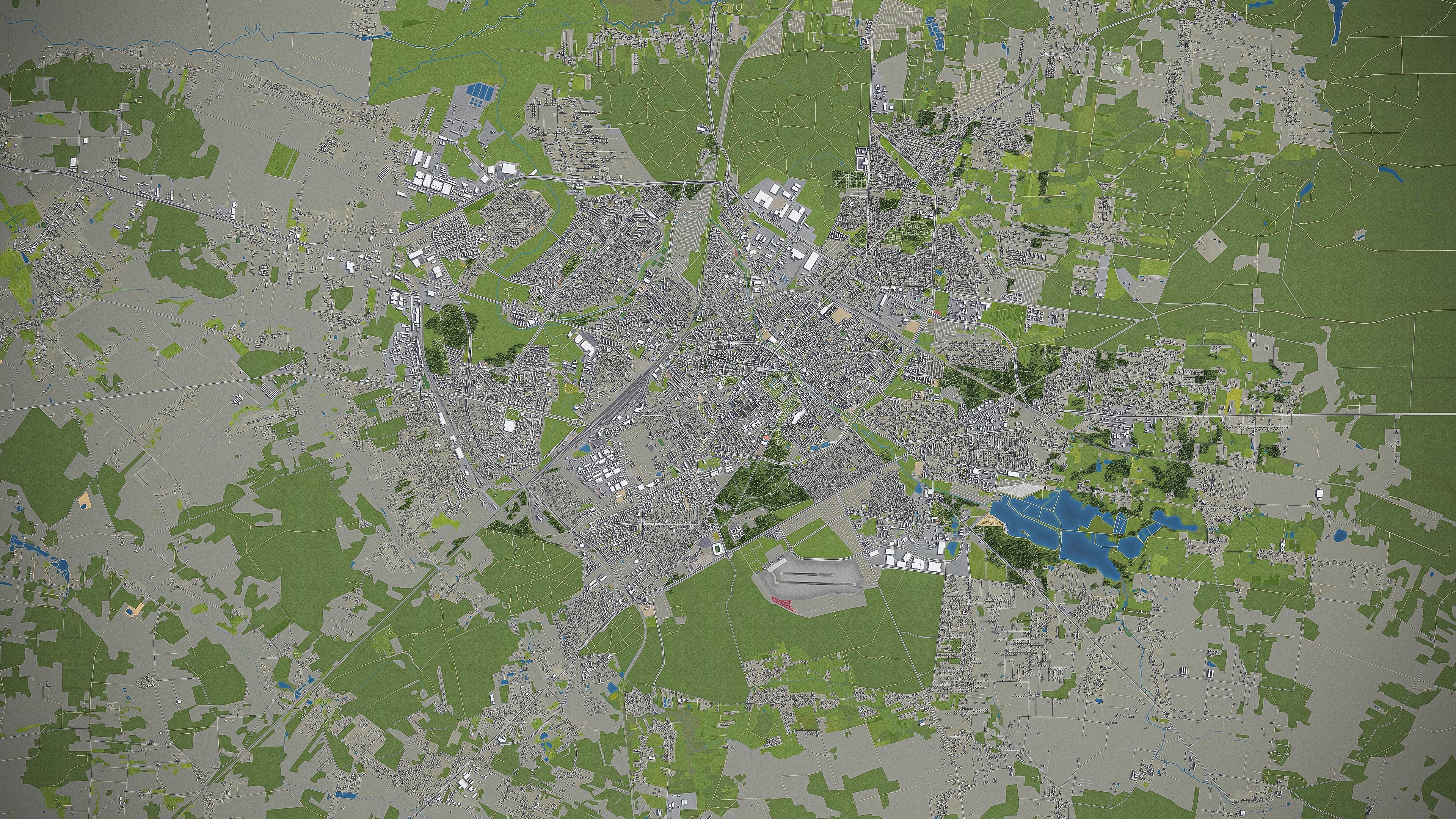 Bialystok - City 3D Model Low-poly 3D model_6