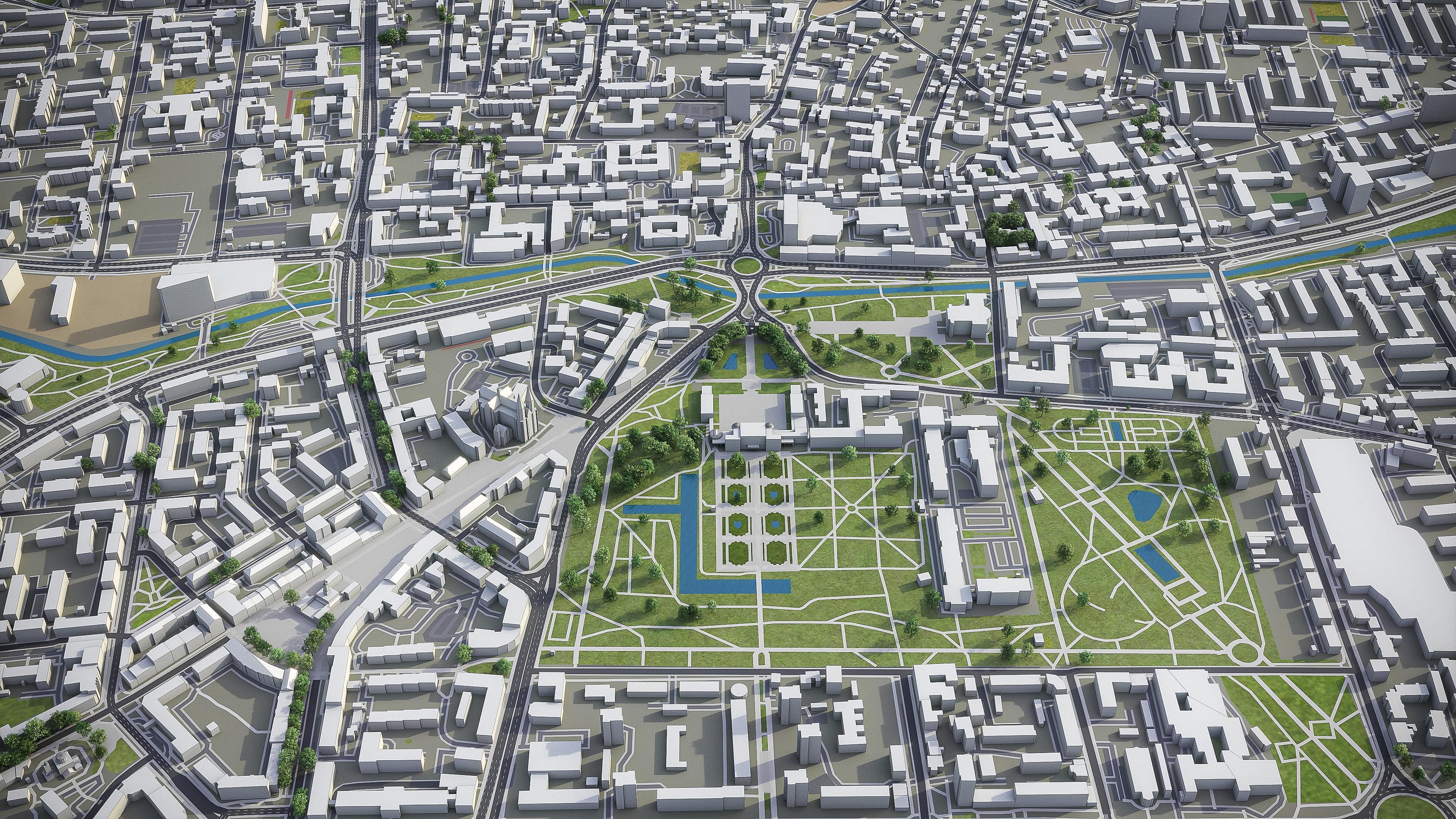 Bialystok - City 3D Model Low-poly 3D model_7