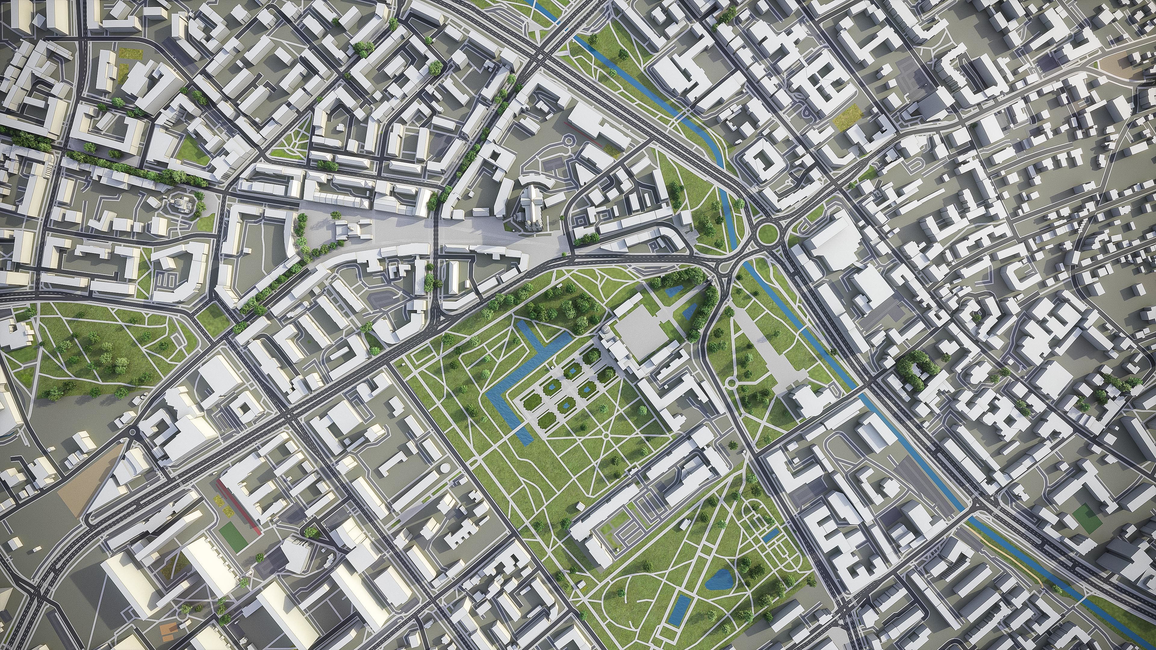 Bialystok - City 3D Model Low-poly 3D model_4
