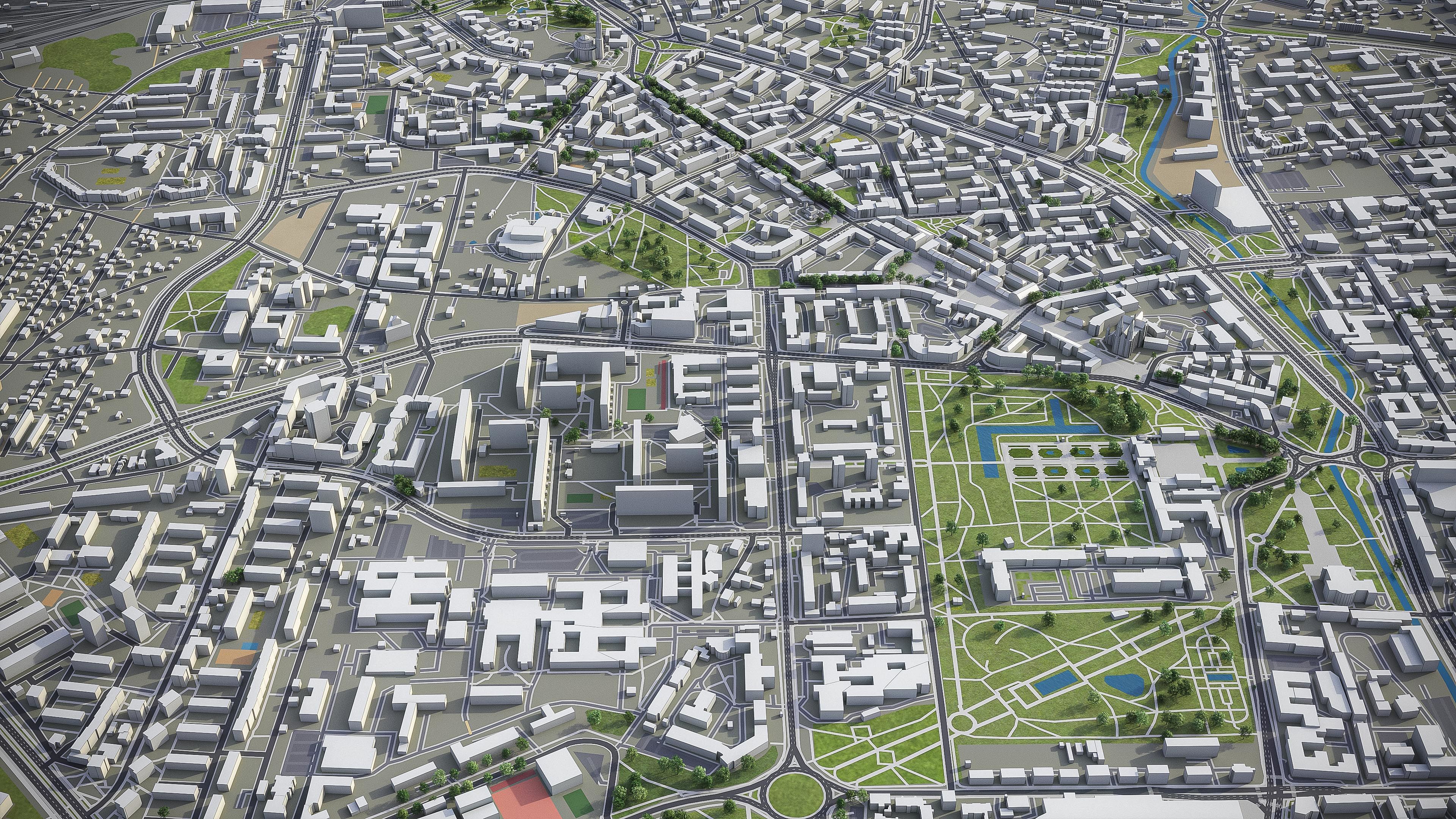 Bialystok - City 3D Model Low-poly 3D model_8