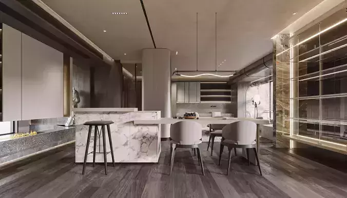 apartment interior scenes  