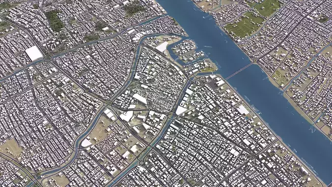 Basra - City 3D Model