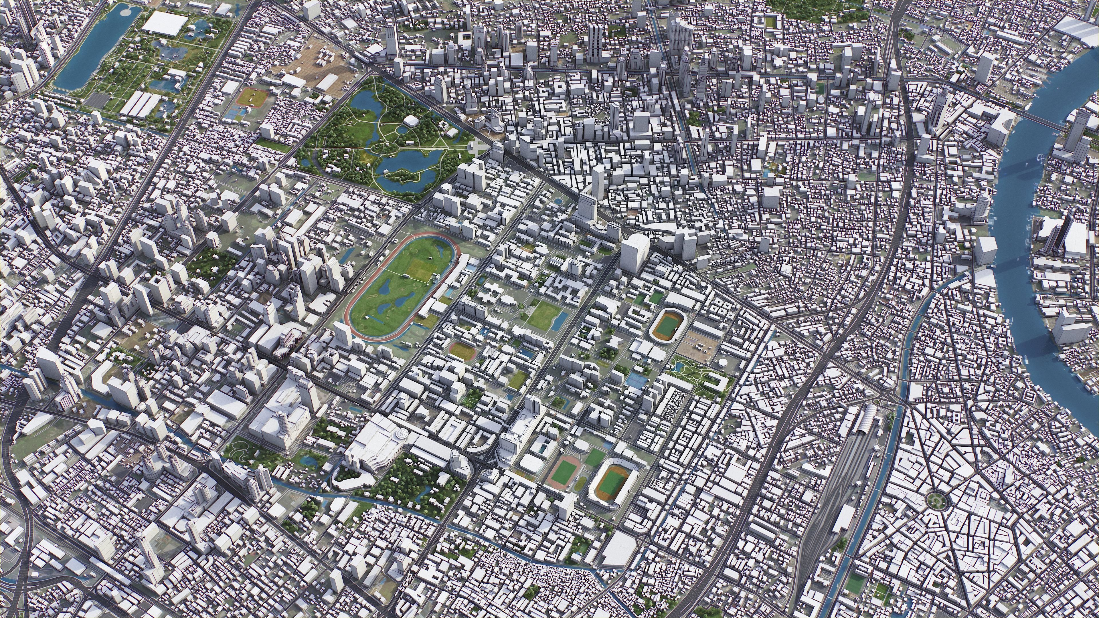 Bangkok - City 3D Model Low-poly 3D model_3