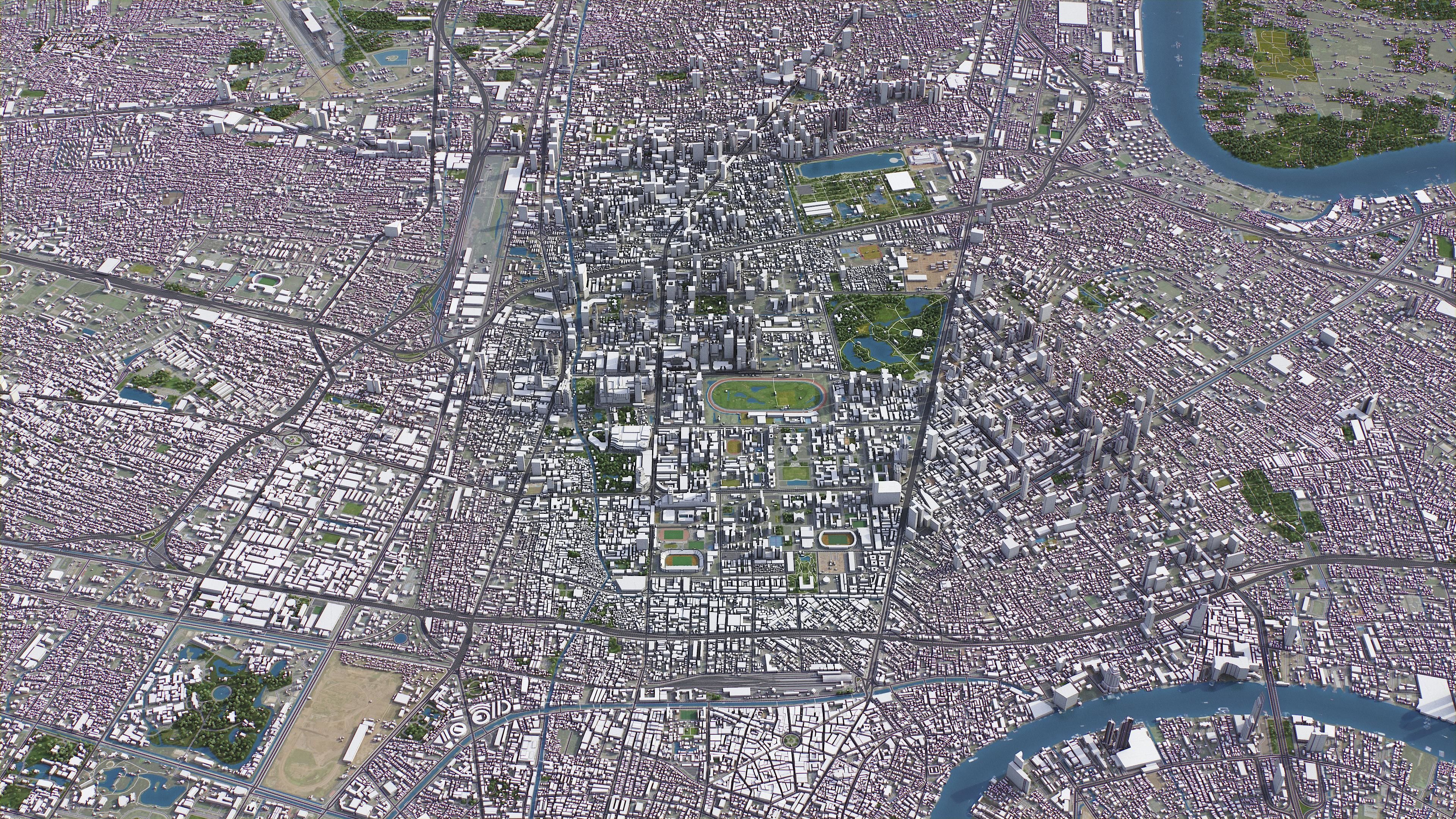 Bangkok - City 3D Model Low-poly 3D model_12