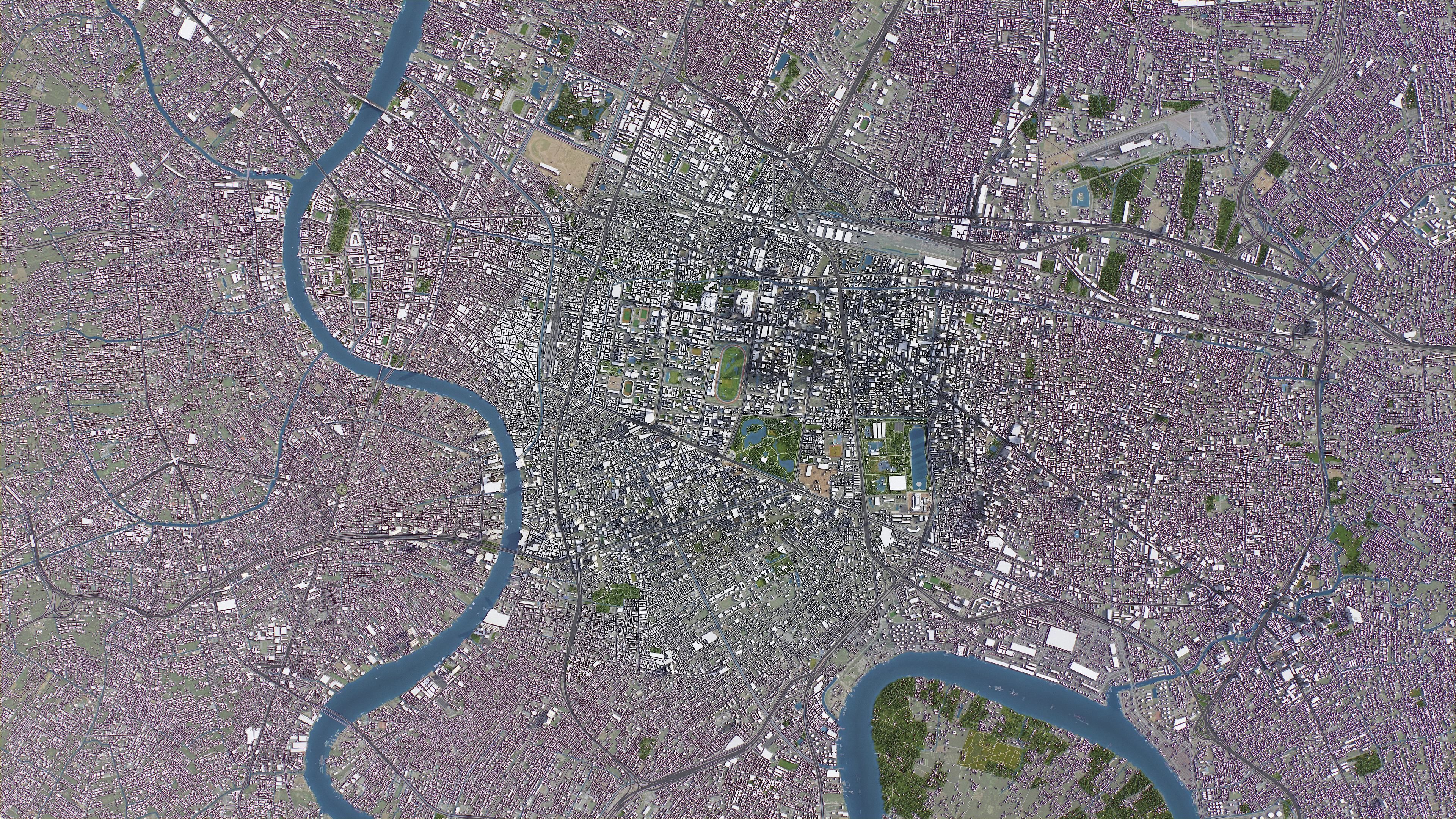 Bangkok - City 3D Model Low-poly 3D model_17