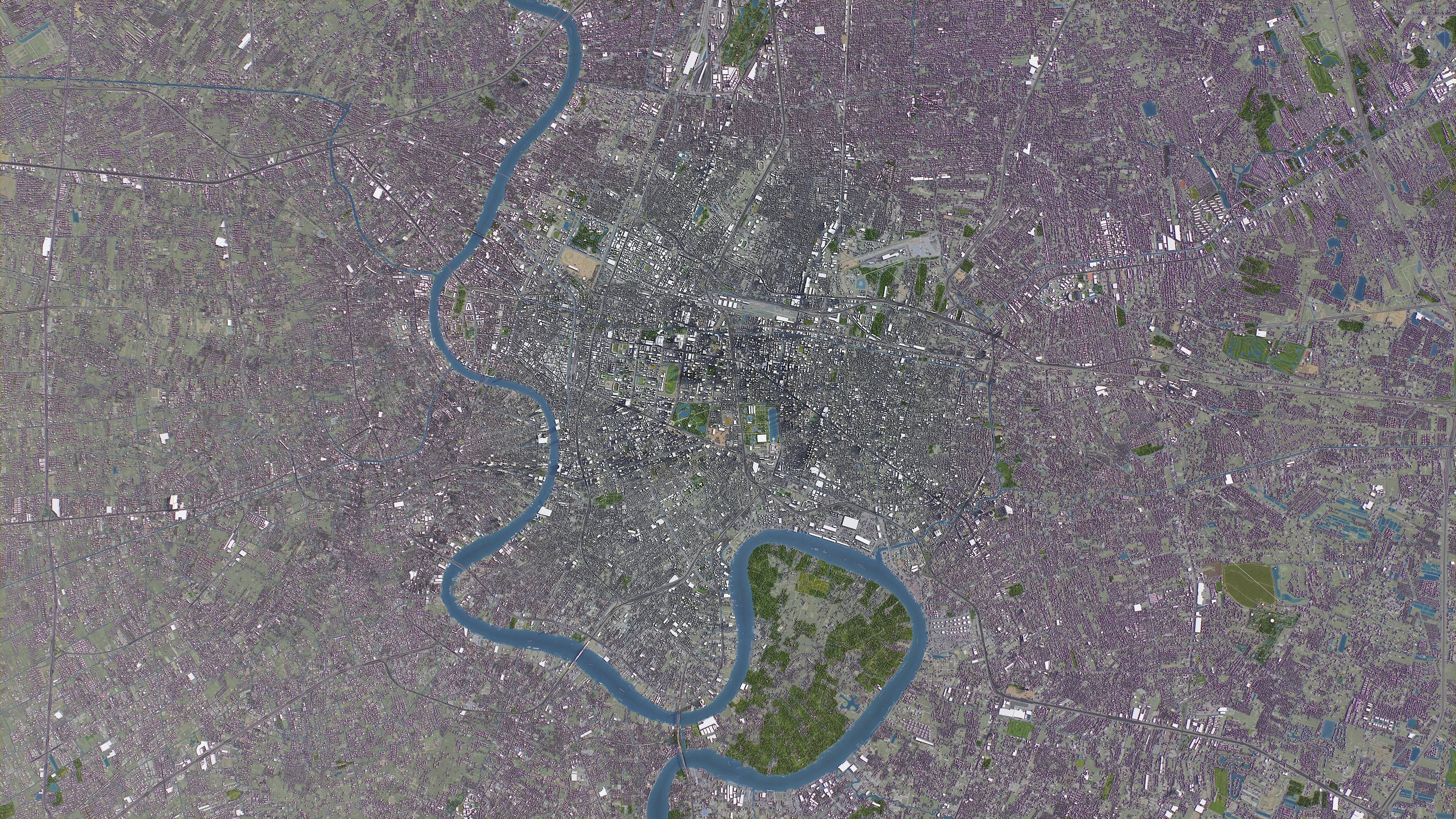 Bangkok - City 3D Model Low-poly 3D model_18