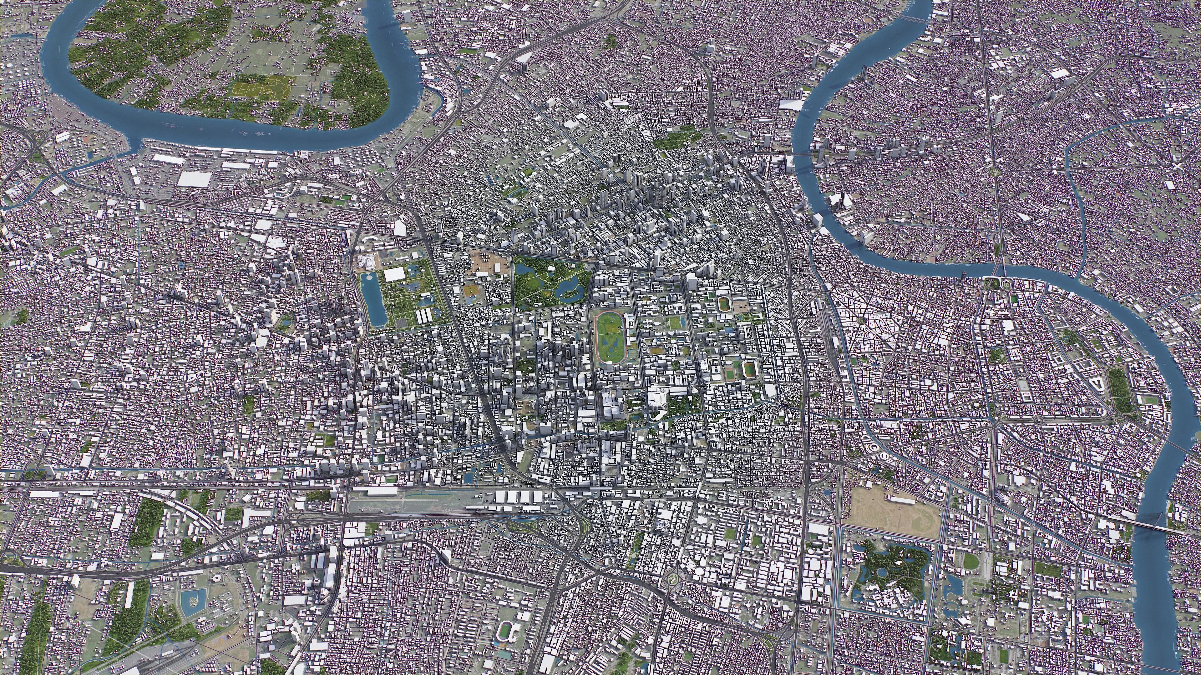 Bangkok - City 3D Model Low-poly 3D model_13